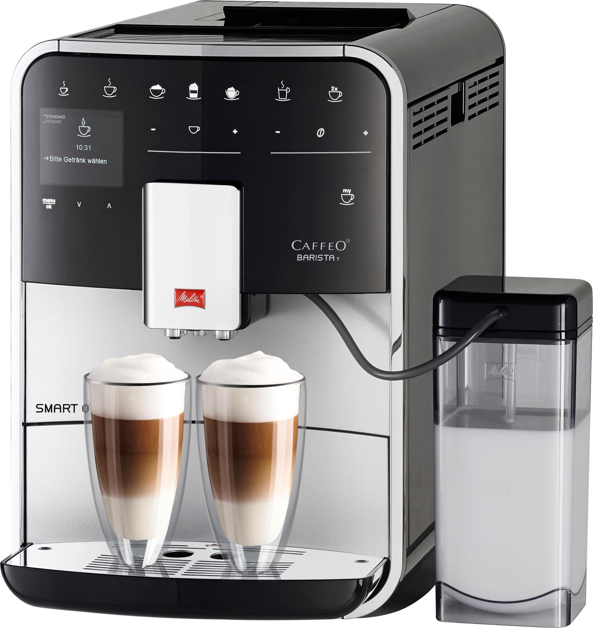 Garantie Smart® Melitta Originalrezept »Barista XXL 4 mit 3 T 83/0-101, Kaffeerezepte, nach F silber«, italienischem Benutzerprofile&18 Jahren Kaffeevollautomat