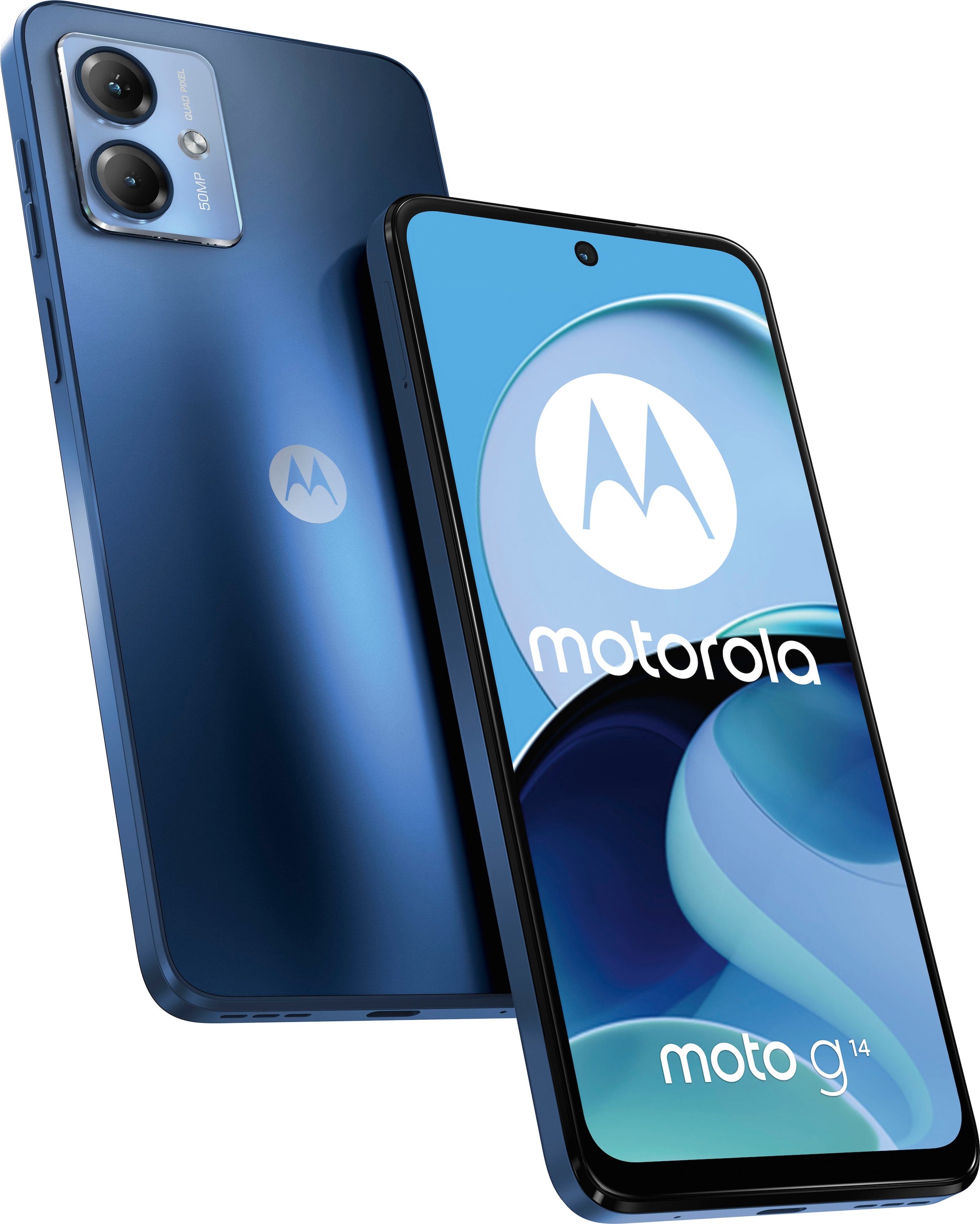 Motorola Smartphone »moto Kamera Jahre 128 Blue, GB | UNIVERSAL g14«, cm/6,5 50 3 Speicherplatz, MP Garantie Sky 16,51 XXL Zoll, ➥