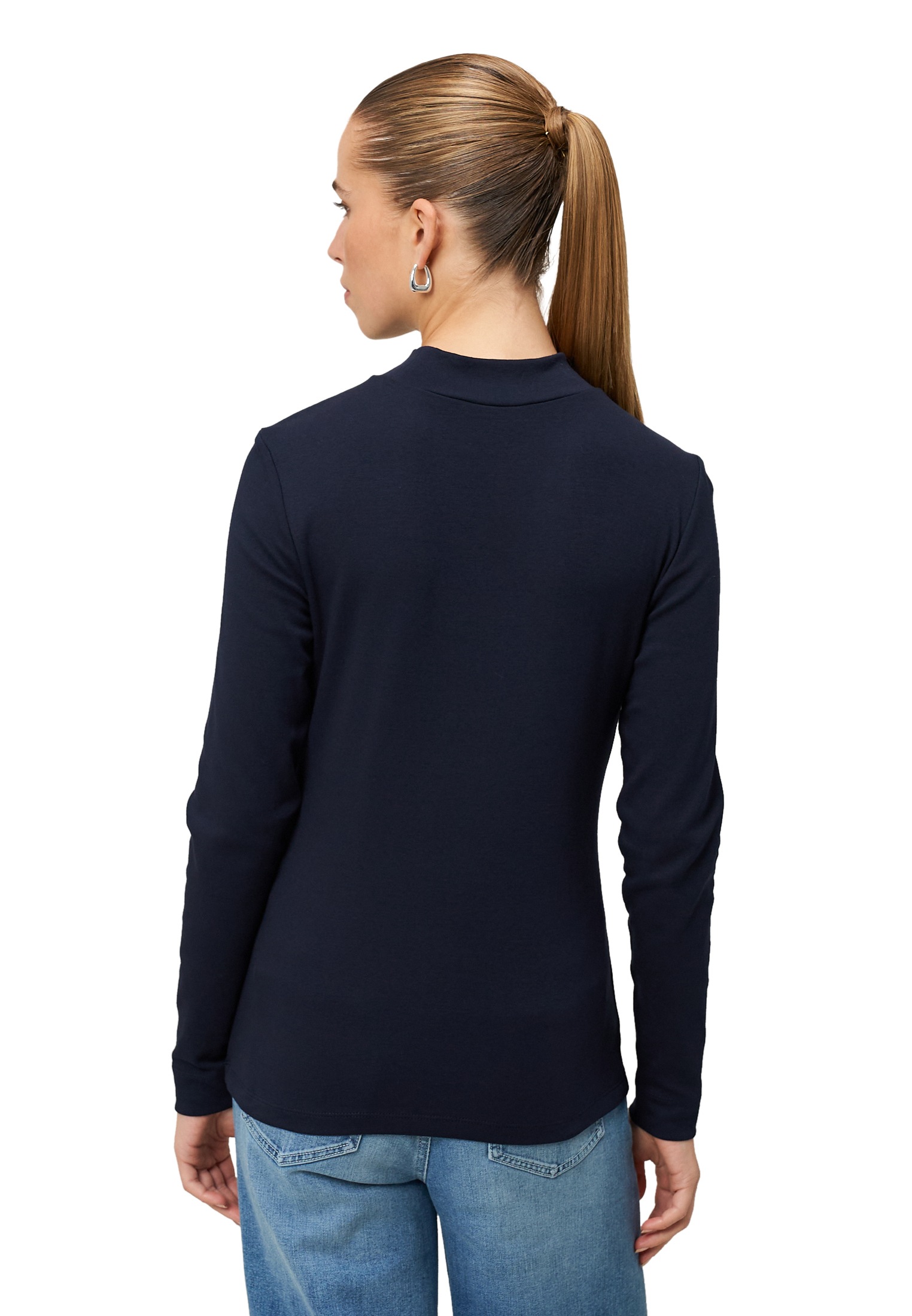Zero Langarmshirt »Langarmshirt mit Stehkragen«