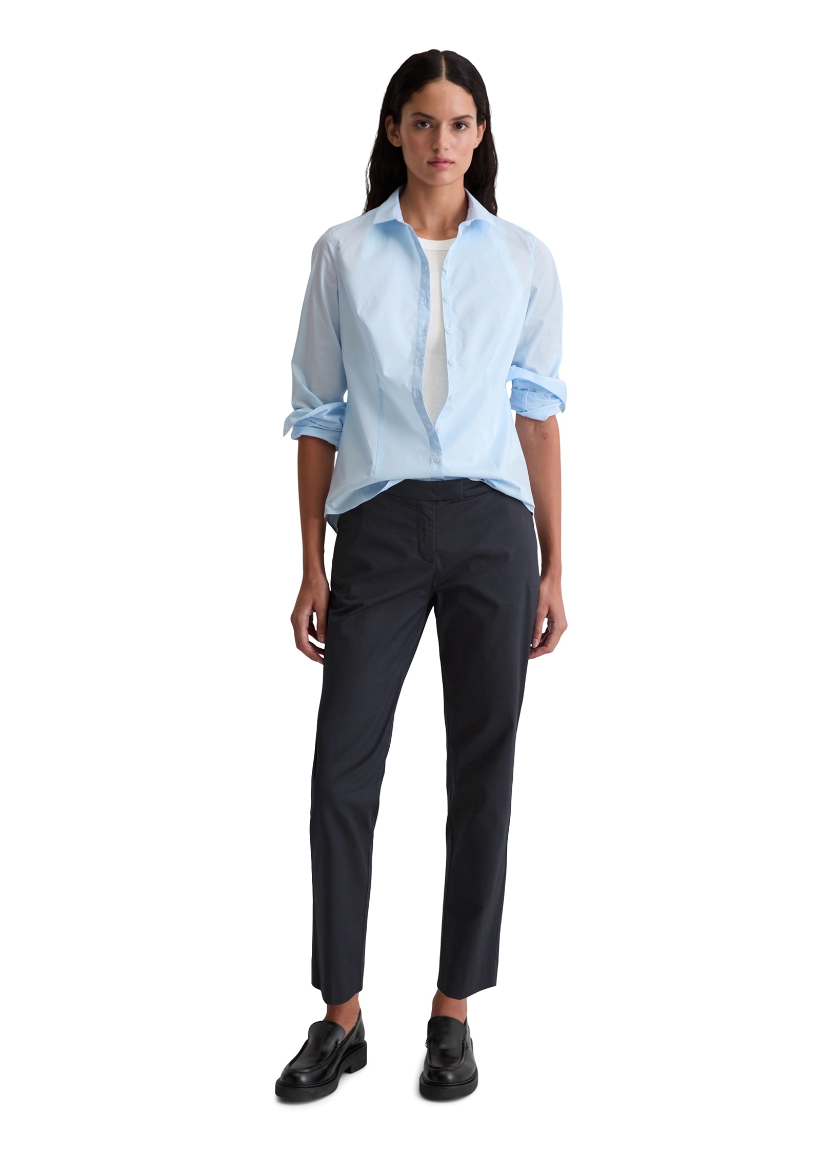 Marc O'Polo Hemdbluse »Blouse, kent collar, long sleeved, slim fit, classic style,«