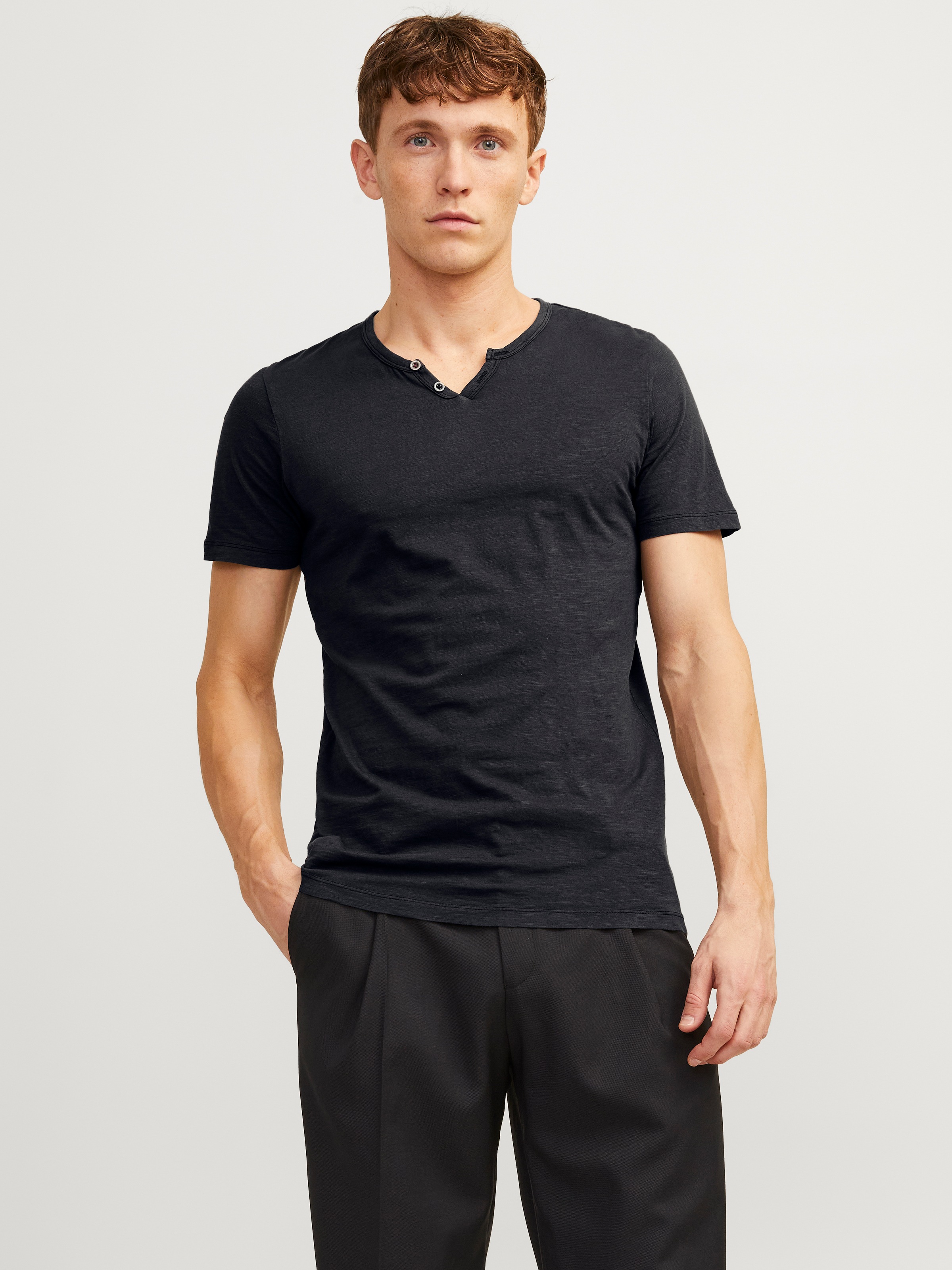 Jack & Jones T-Shirt »SPLIT NECK TEE«