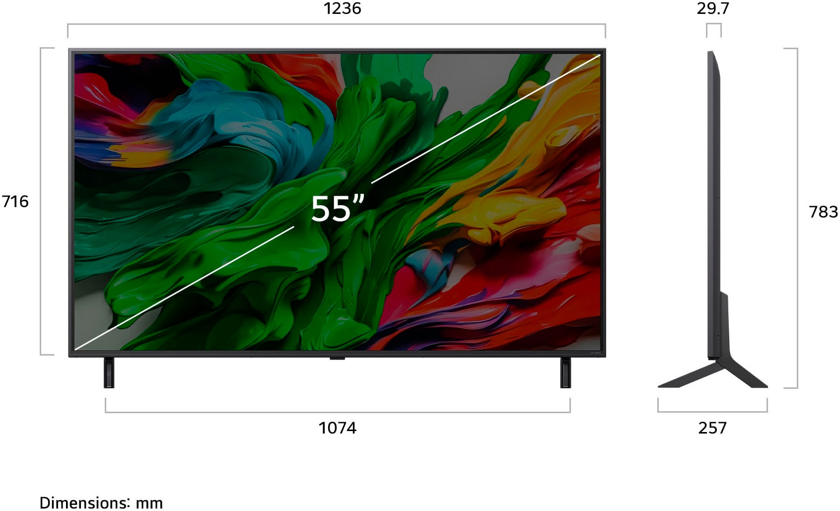 LG QNED-Fernseher »55QNED85A6C«, 4K Ultra HD, Smart-TV