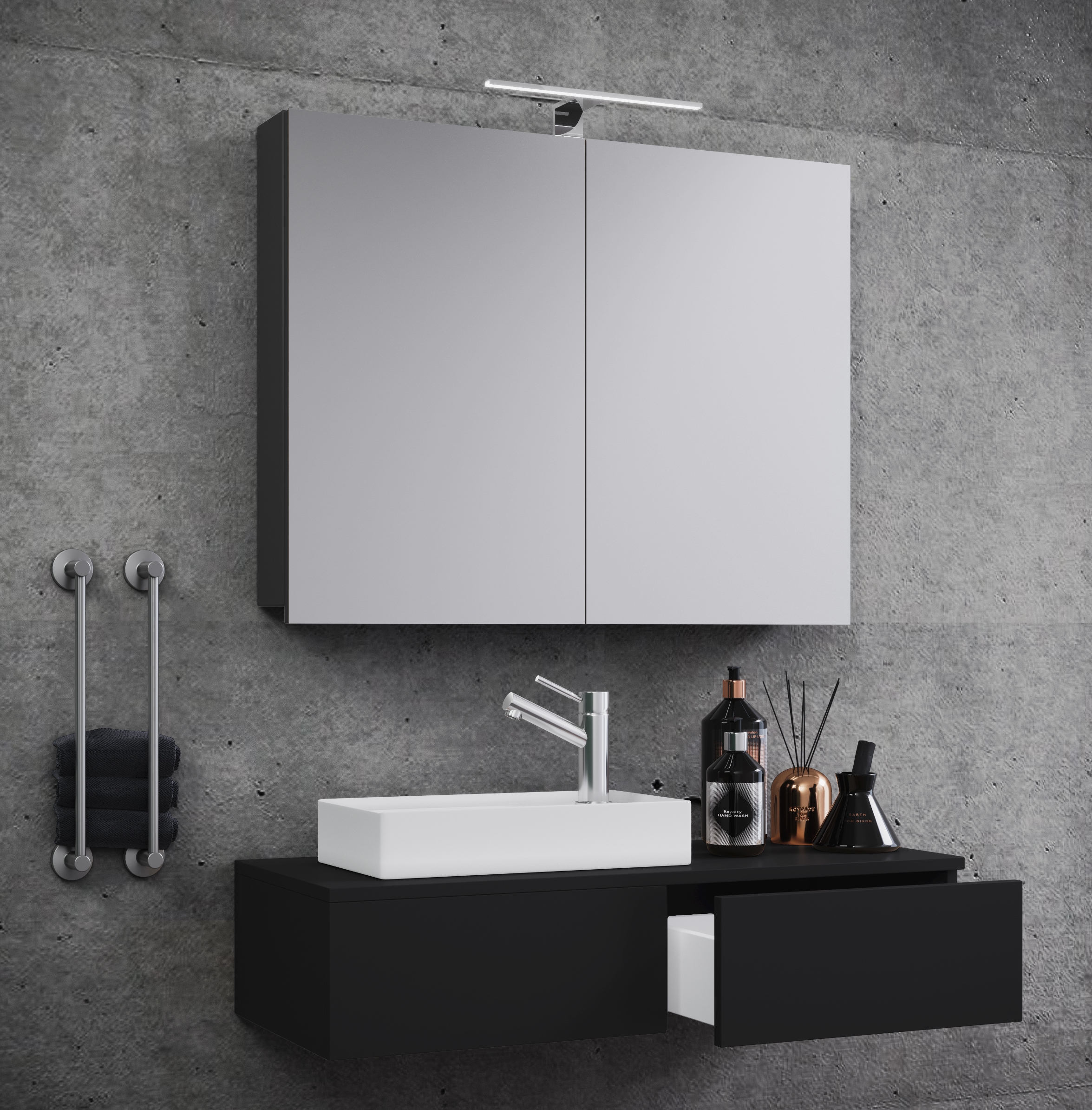 VCM Waschtisch »3-tlg Gäste WC Waschplatz Waschtisch Gudas Schrank« 3 Stk. tlg.