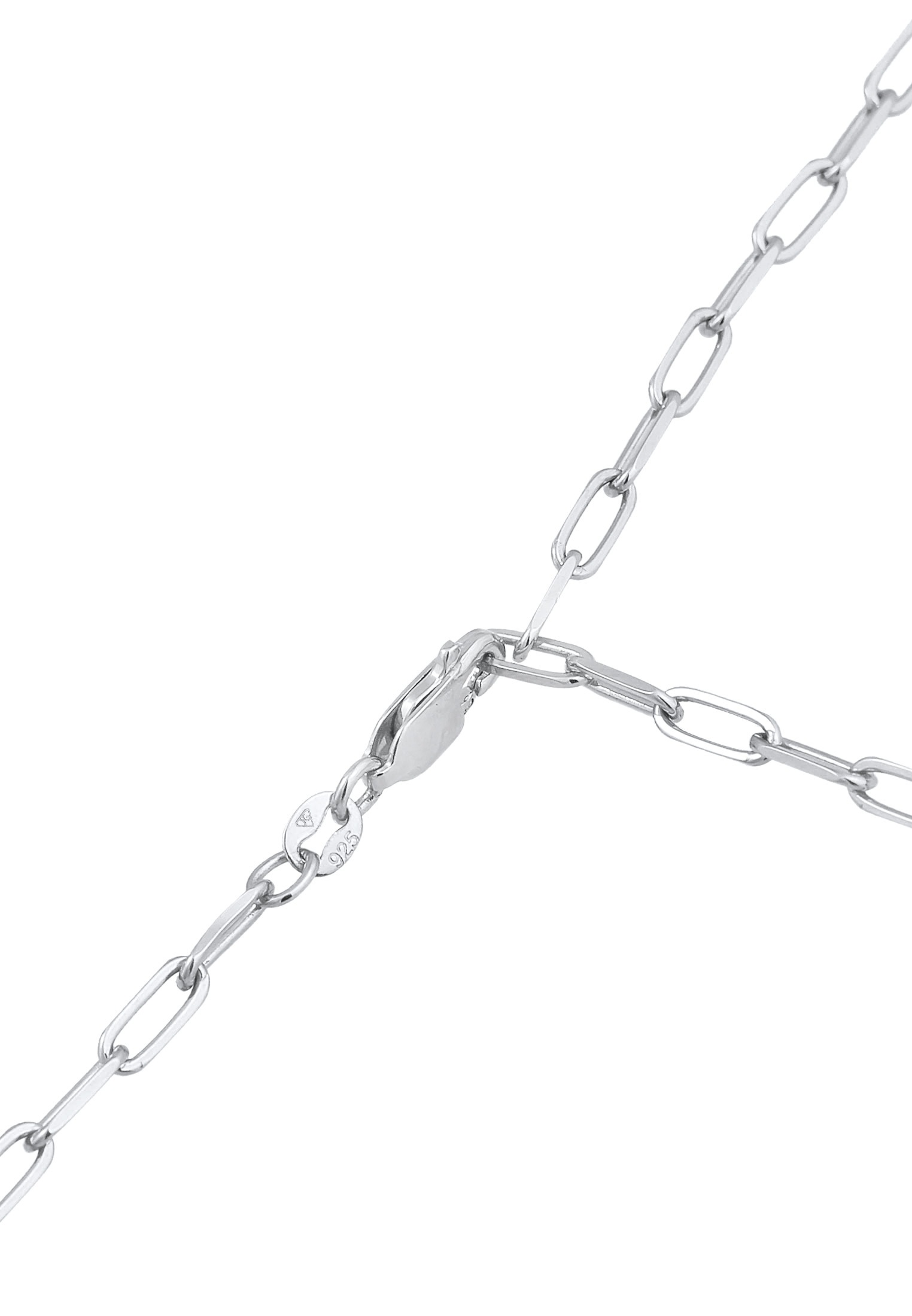 Elli Y-Kette »Halskette Y-Kette Glieder Oval Grob Basic Optik 925 Silber«