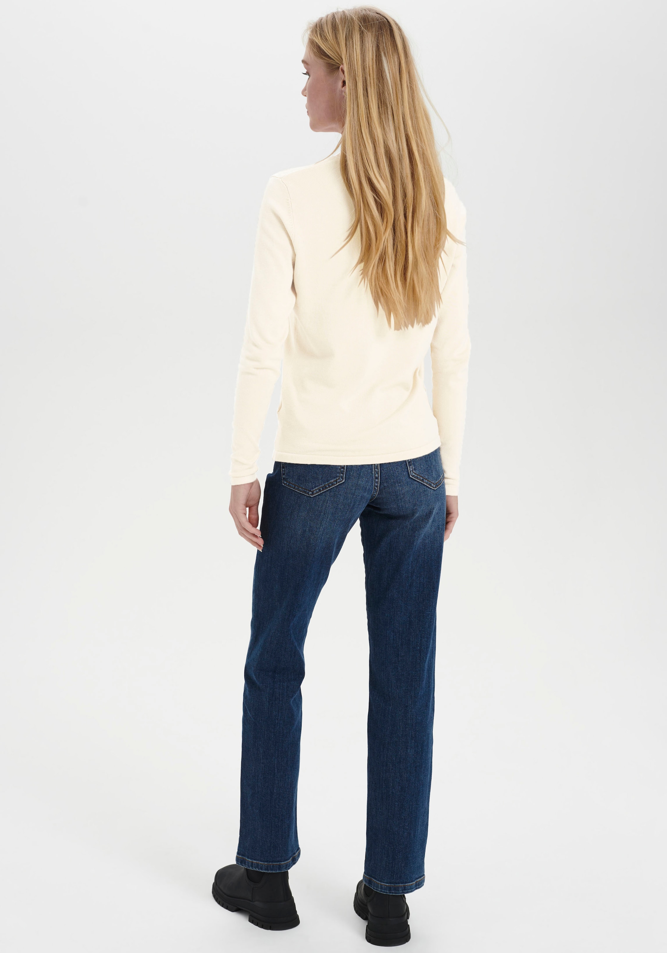 Saint Tropez »A8661, MilaSZ R-Neck Cardigan« Viskose Feinstrick, Classic Fit