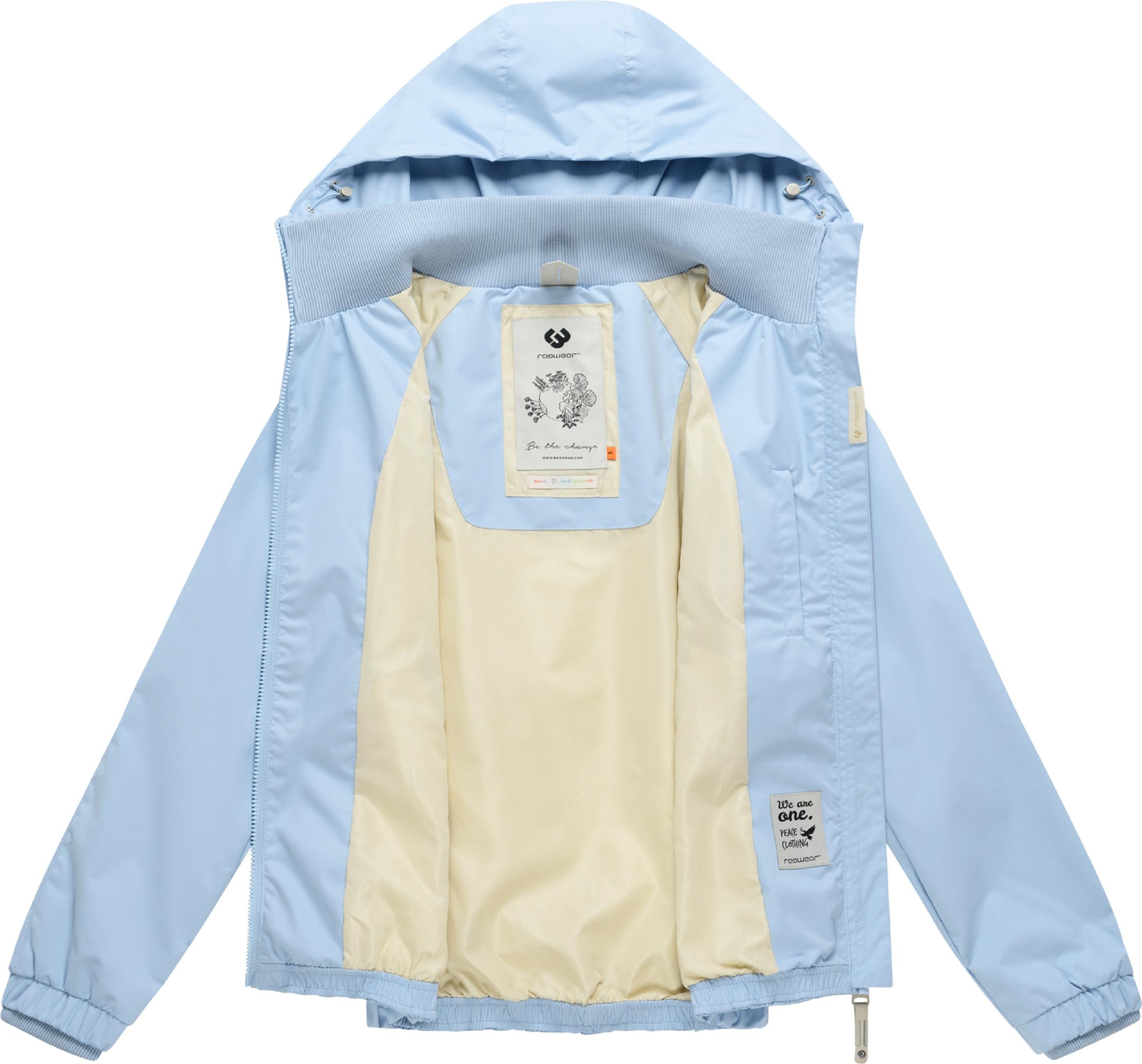 Ragwear Outdoorjacke »Übergangsjacke Dizzie« mit Kapuze Wasserdichte Übergangsjacke mit großer Kapuze