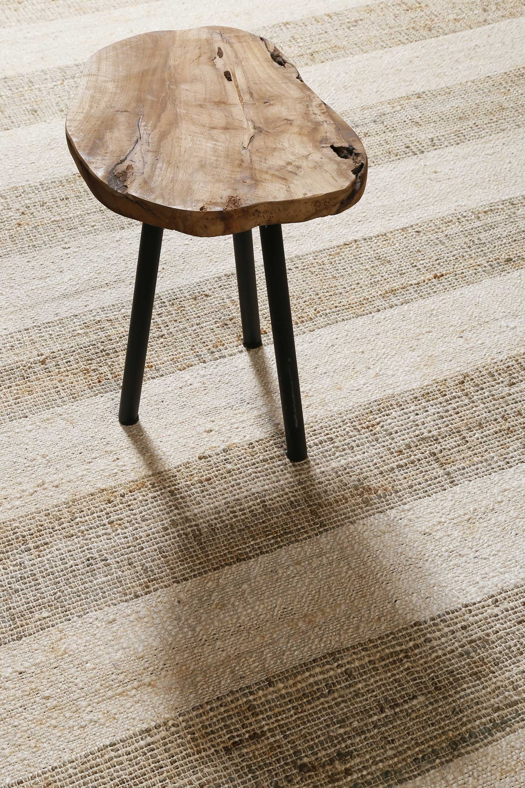 Green Looop Teppich »Virgil«, rechteckig, 4 mm Höhe, Naturfaser Teppich aus 80% Jute 20% Baumwolle, mit Fransen, Wohnzimmer