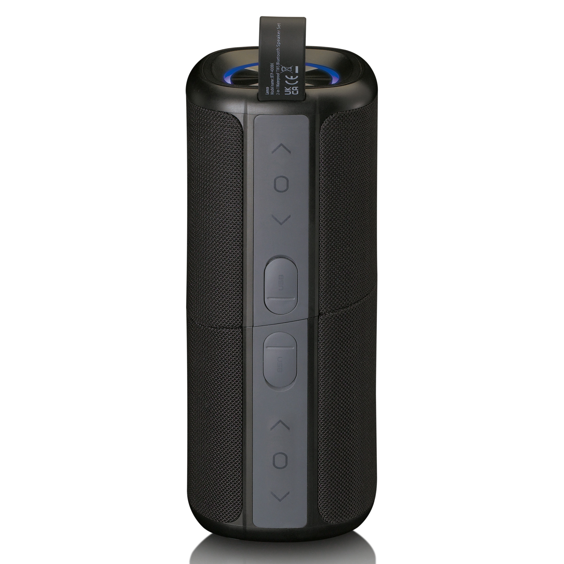 Lenco Bluetooth-Lautsprecher »BTP-400BK«, 2-in-1 Design, wasserdicht (IPX7)