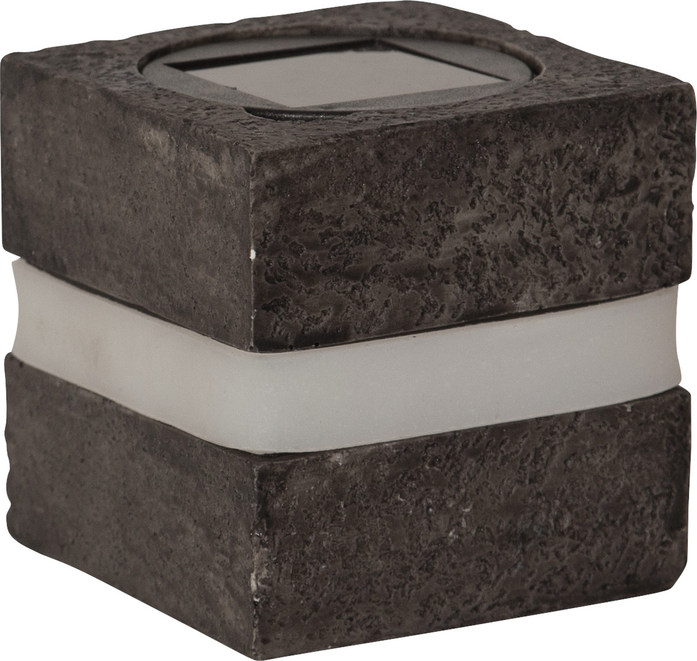 Parforce Traditional Hunting LED Solarleuchte »Solar-Dekoration Stonecube« LED-Board 1 Stk. Warmweiß 2er-Set Solar-Leuchtsteine, Steinoptik, Dämmerungssensor