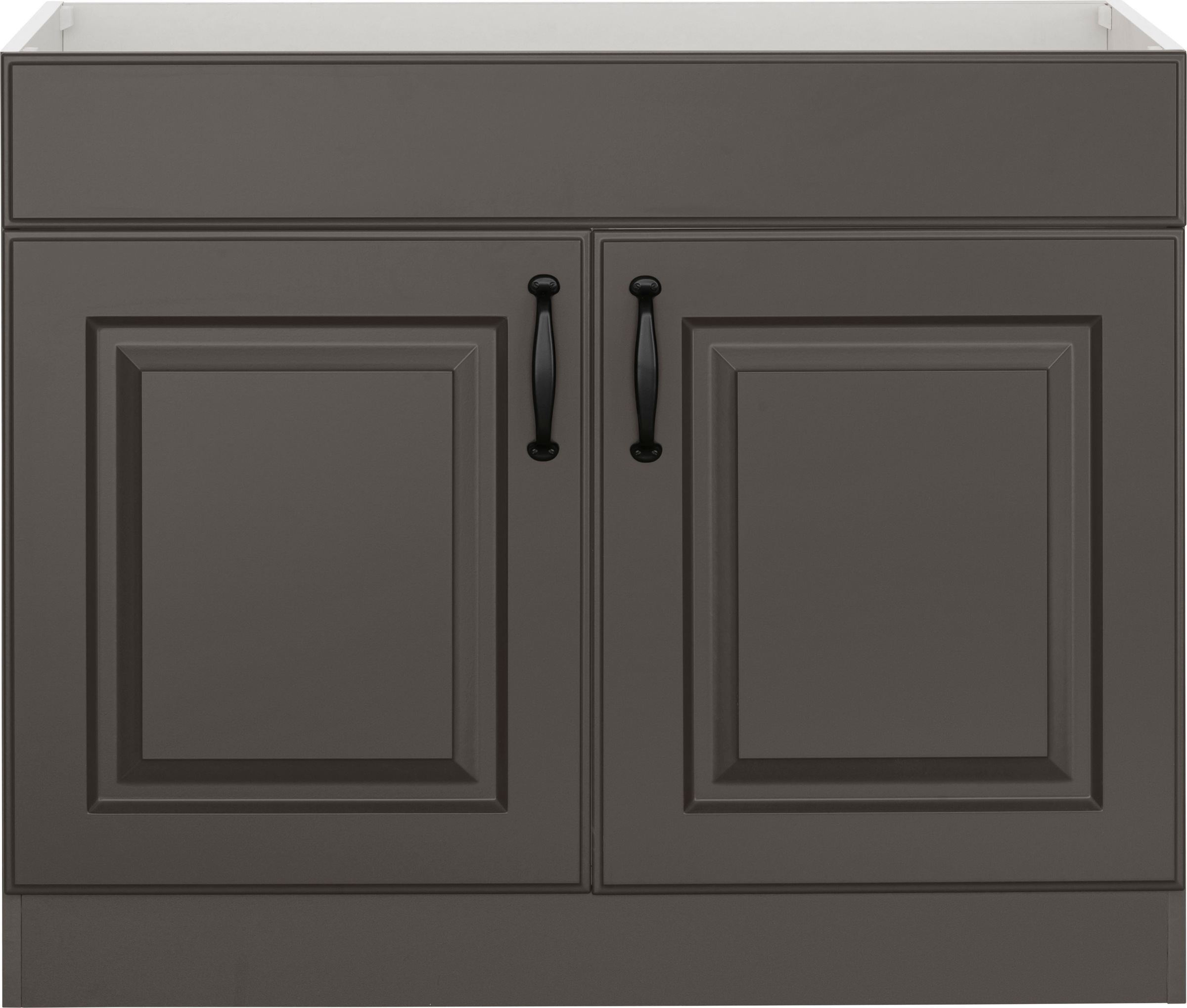 wiho Küchen Spülenschrank »Erla«, 100 cm breit mit Kassettenfront, ohne Arbeitsplatte