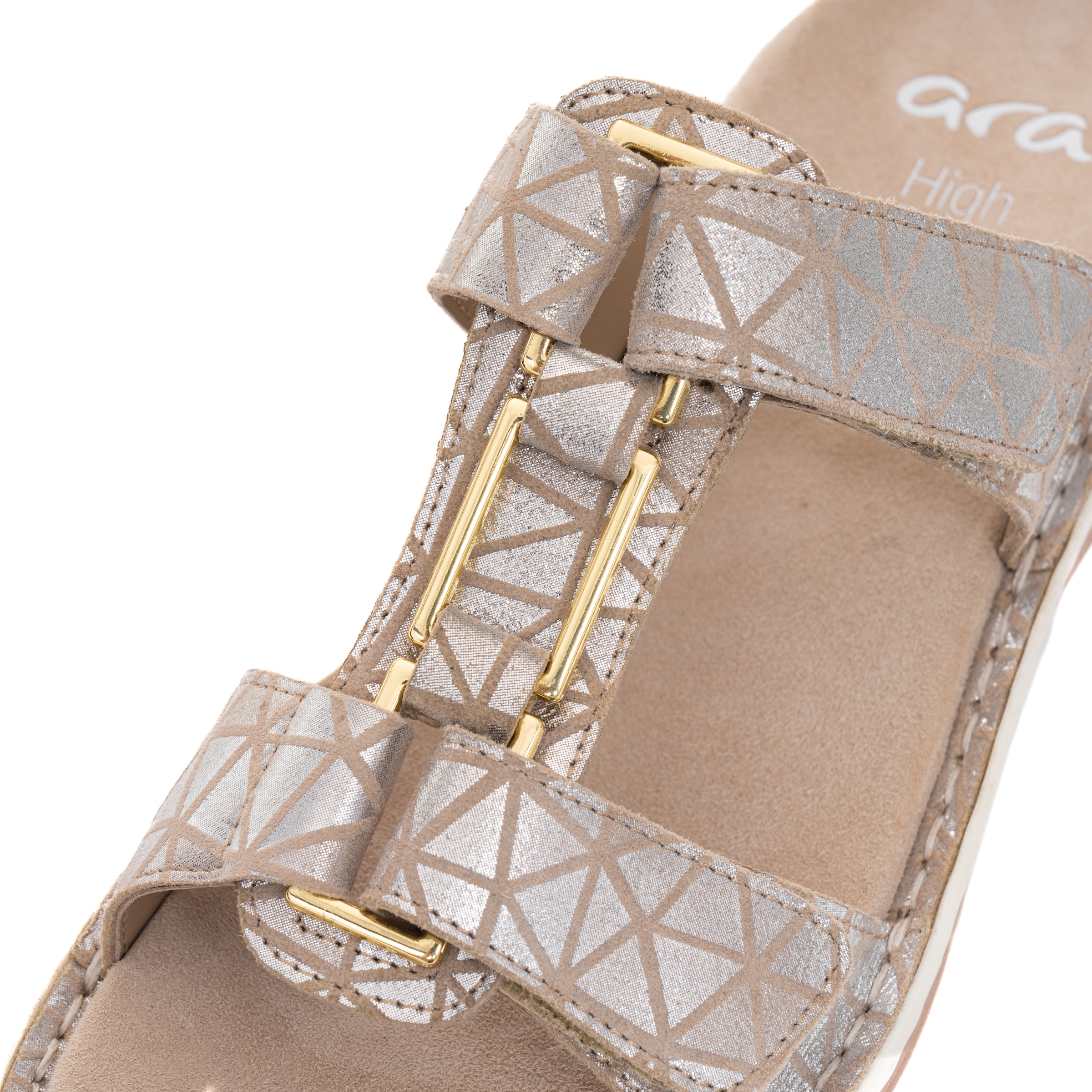 Ara Pantolette »TAMPA«, Keilabsatz, Sommerschuh, Schlappen mit Schmuckelement, G-Weite
