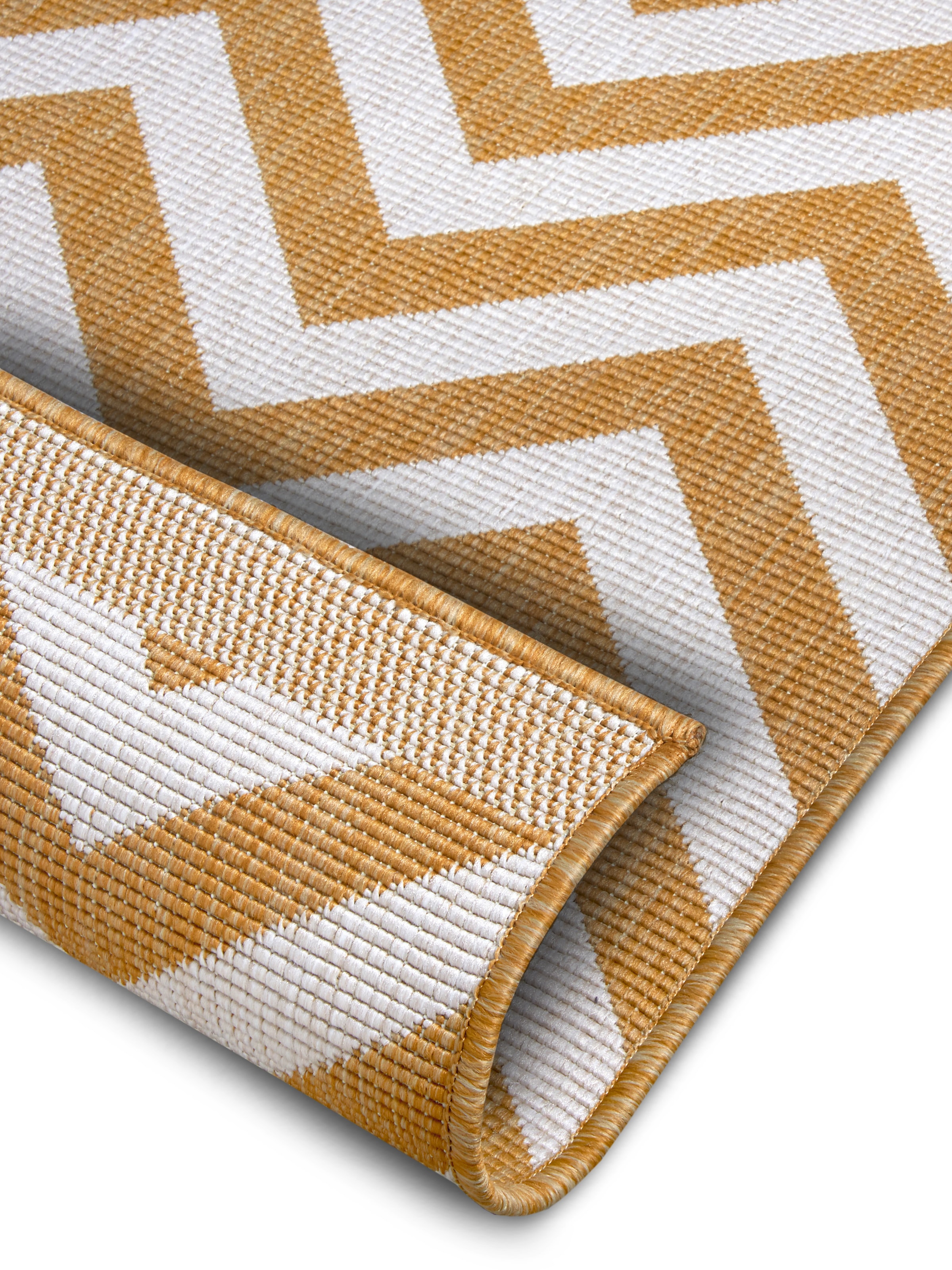 NORTHRUGS Teppich »Palma Wendeteppich« rechteckig 5 mm Höhe In-& Outdoor, Wetterfest, Balkon, Läufer, Wohnzimmer, Wasserfest