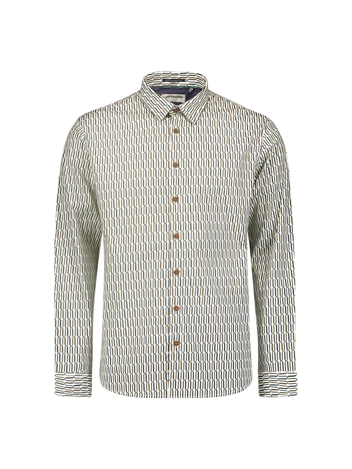 NO EXCESS Langarmhemd mit Muster