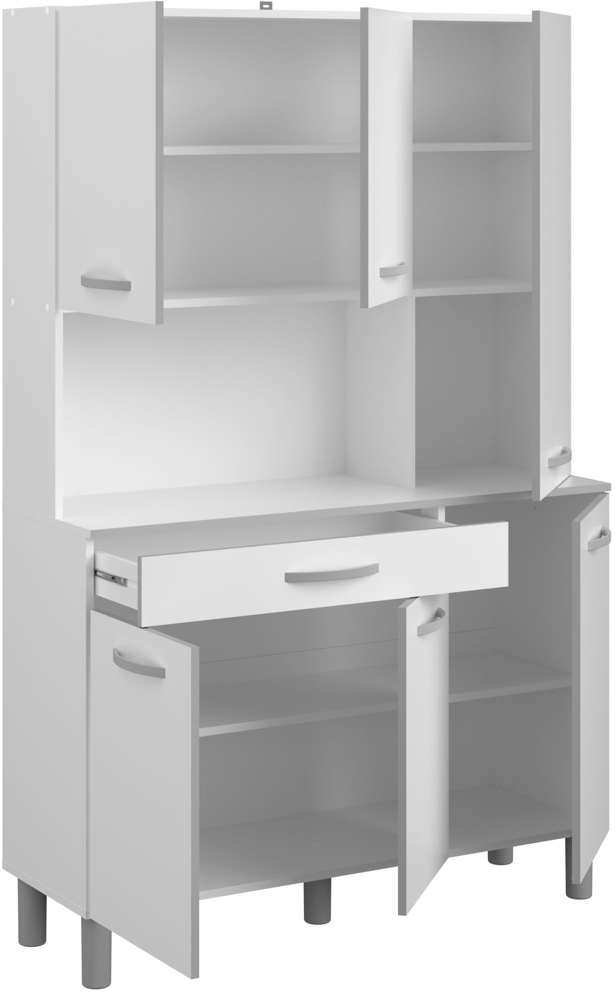 Parisot Schrank-Set »Season 1, Mehrzweckschrank, Buffetschrank, Aufbewahrung« Set, Set bestehend aus Buffet und Beistellschrank auf Rollen, 2 Stk. tlg.