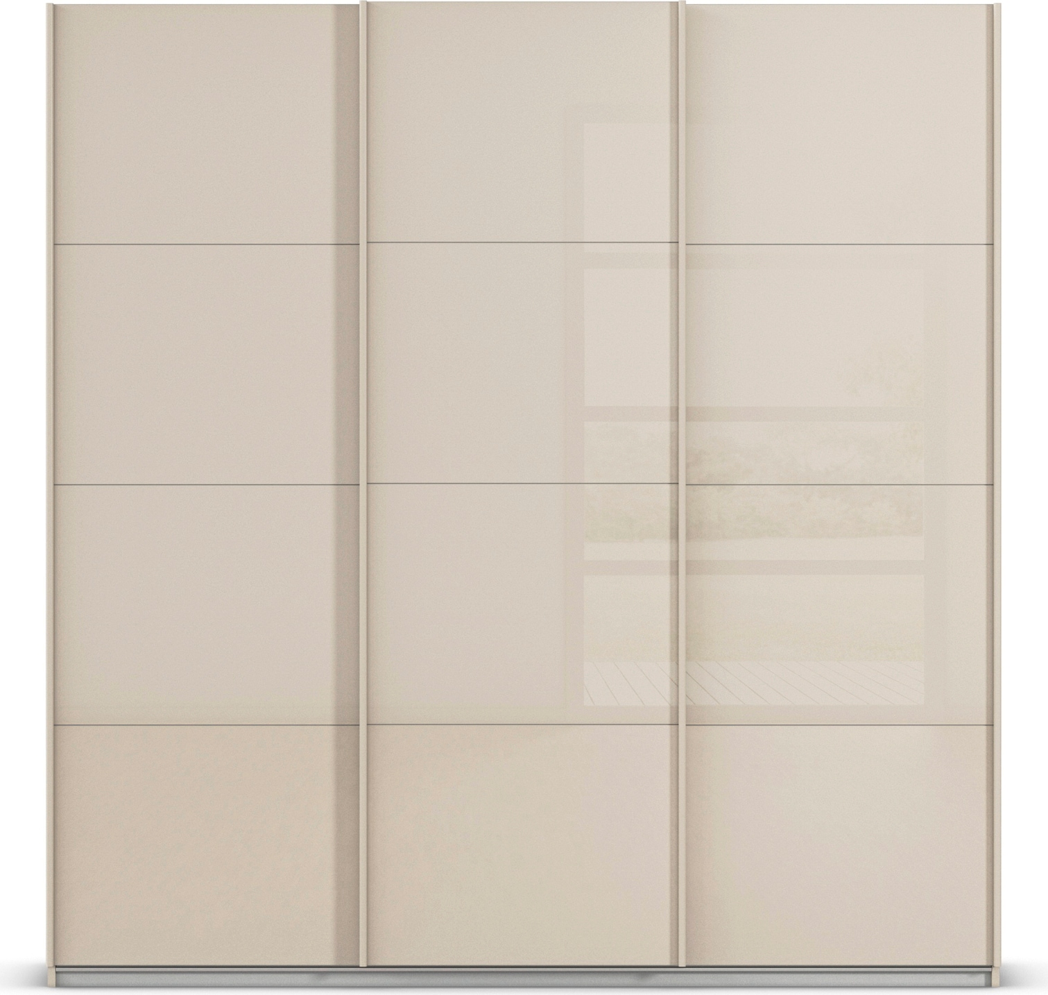 OTTO home Schwebetürenschrank »Kleiderschrank Schrank Garderobe AGORDO mit Glasfront« Breiten 203/271/315/360 cm, Höhen 210/229 cm,  durchdachte Innenausstattung, in 4 Breiten und 2 Höhen MADE IN GERMANY