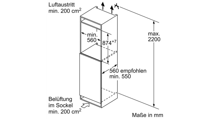 NEFF Einbaukühlschrank N 30 »KI1211SE0«, Fresh Safe: Schublade für flexible Lagerung von Obst & Gemüse