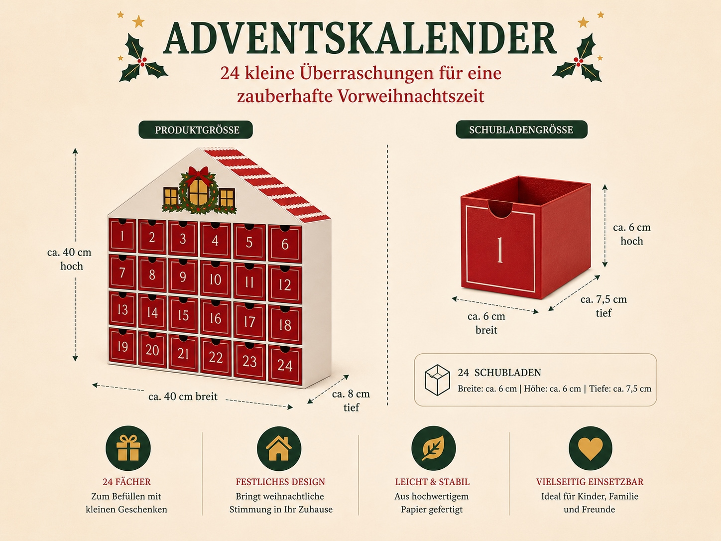 OTTO home Adventskalender »Adventskalender« Es liegt keine Altersempfehlung vor
