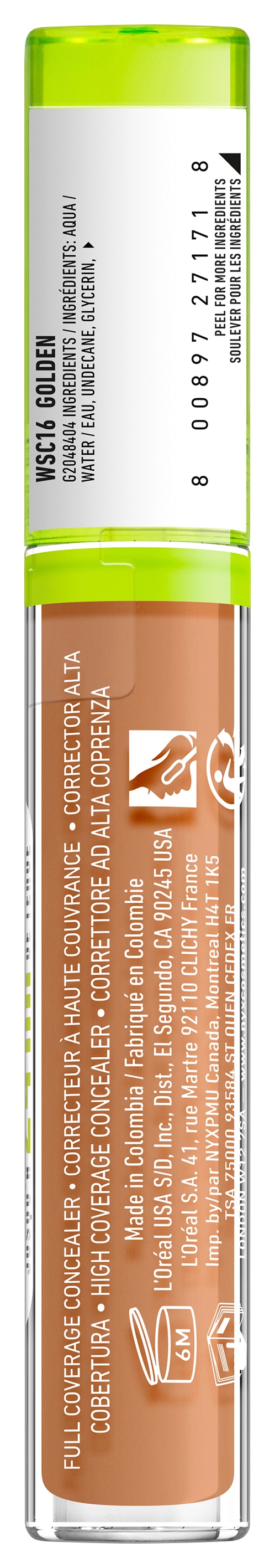 NYX Concealer »NYX Professional Makeup Wonder Snatch Concealer« kaschiert Augenringe und Unreinheiten, deckt bis zu 24 Stunden