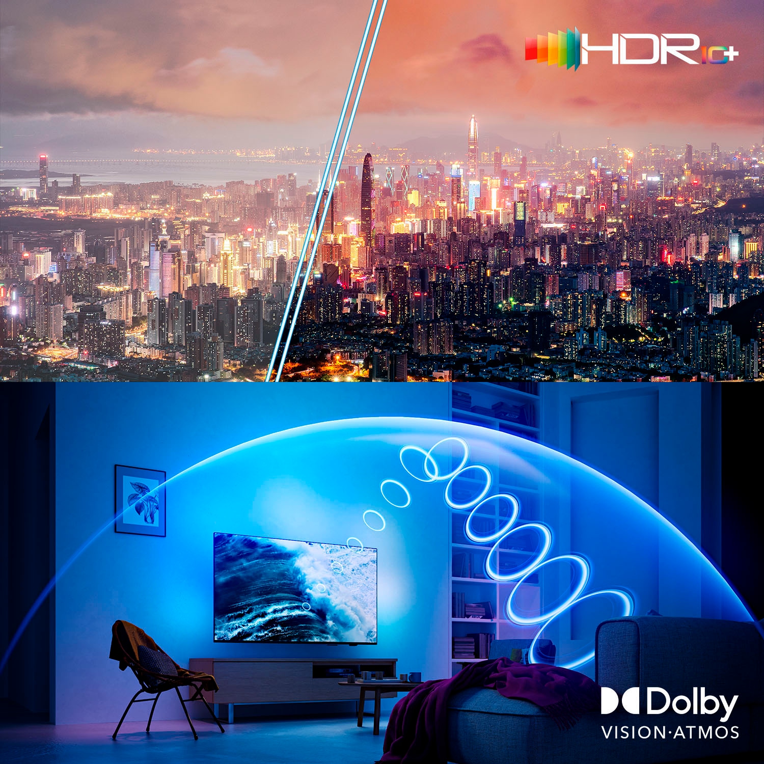 Philips OLED-Fernseher »77OLED910/12«, 4K Ultra HD, Google TV-Smart-TV