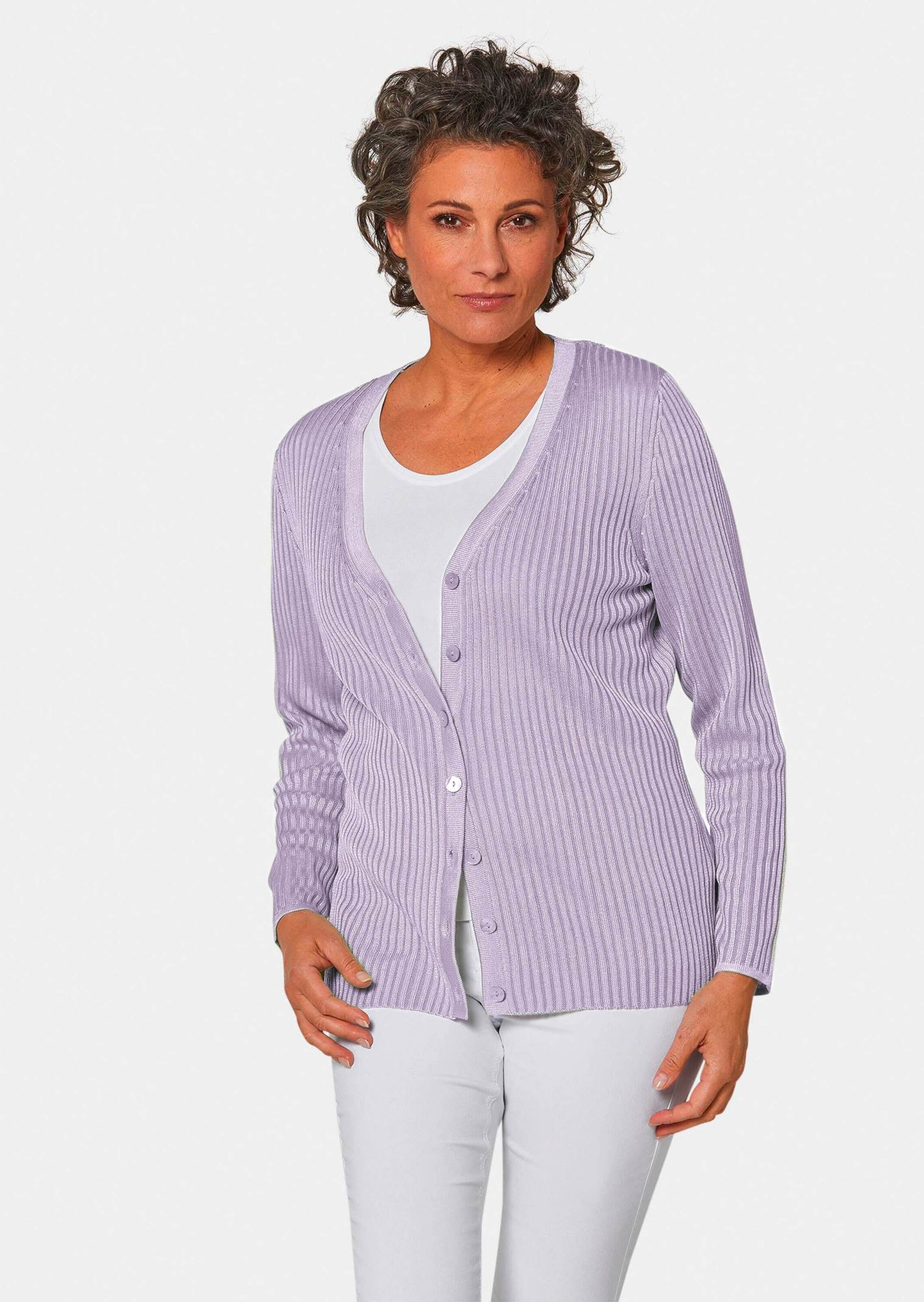 GOLDNER Strickjacke »Pflegeleichte Strickjacke in hochwertiger Rippenstruktur«