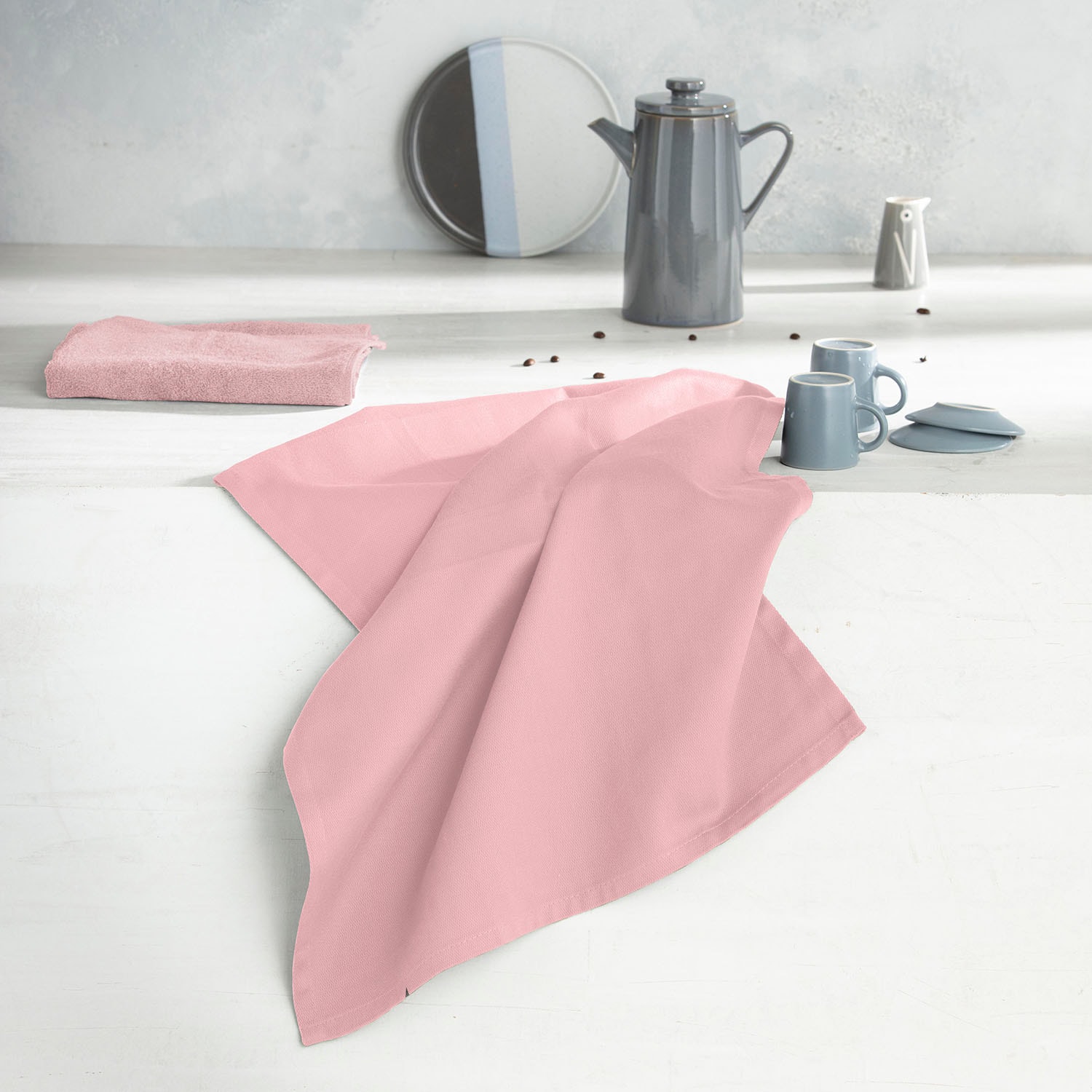 DDDDD Geschirrtuch »Küchenhandtuch Logo, aus 100% Baumwolle, 50x55 cm« Küchentuch aus weicher Frottee, sehr saugstark und langlebig