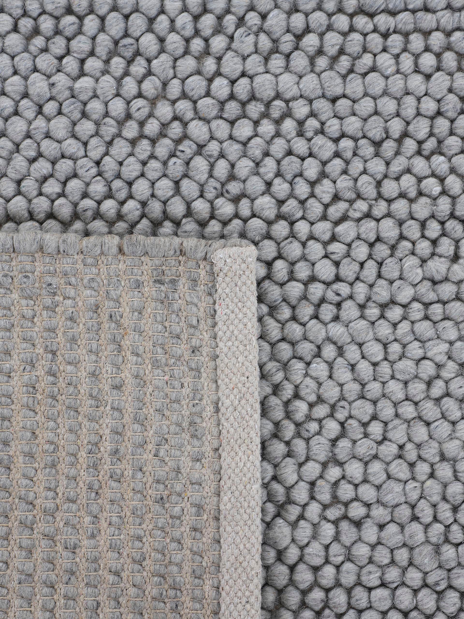 carpetfine Teppich »Calo«, rechteckig, 16 mm Höhe, Handweb Teppich, Uni Farben, meliert, handgewebt, 70% Wolle