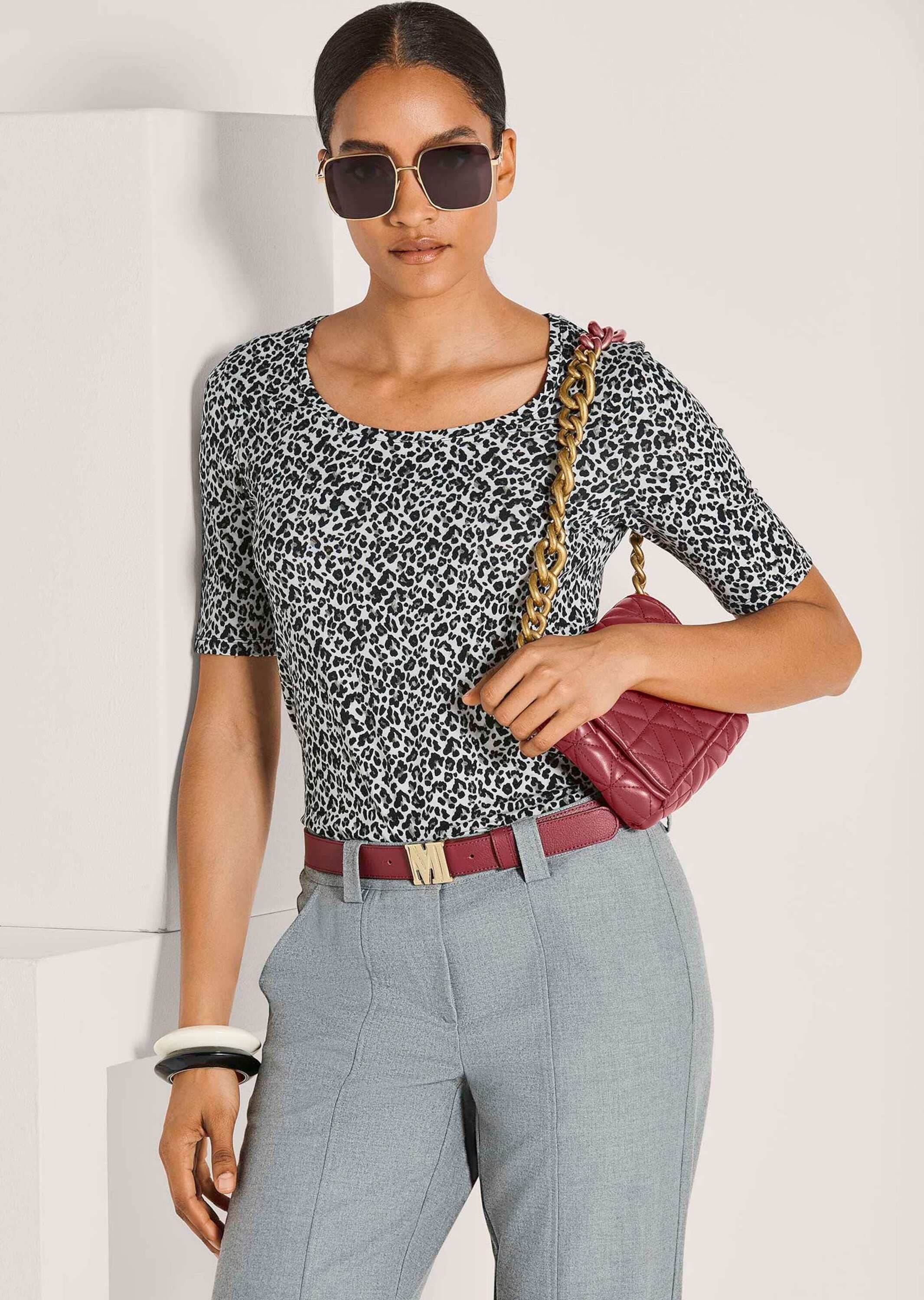 MADELEINE Kurzarmshirt »Shirt Halbarmshirt mit Animal-Print«