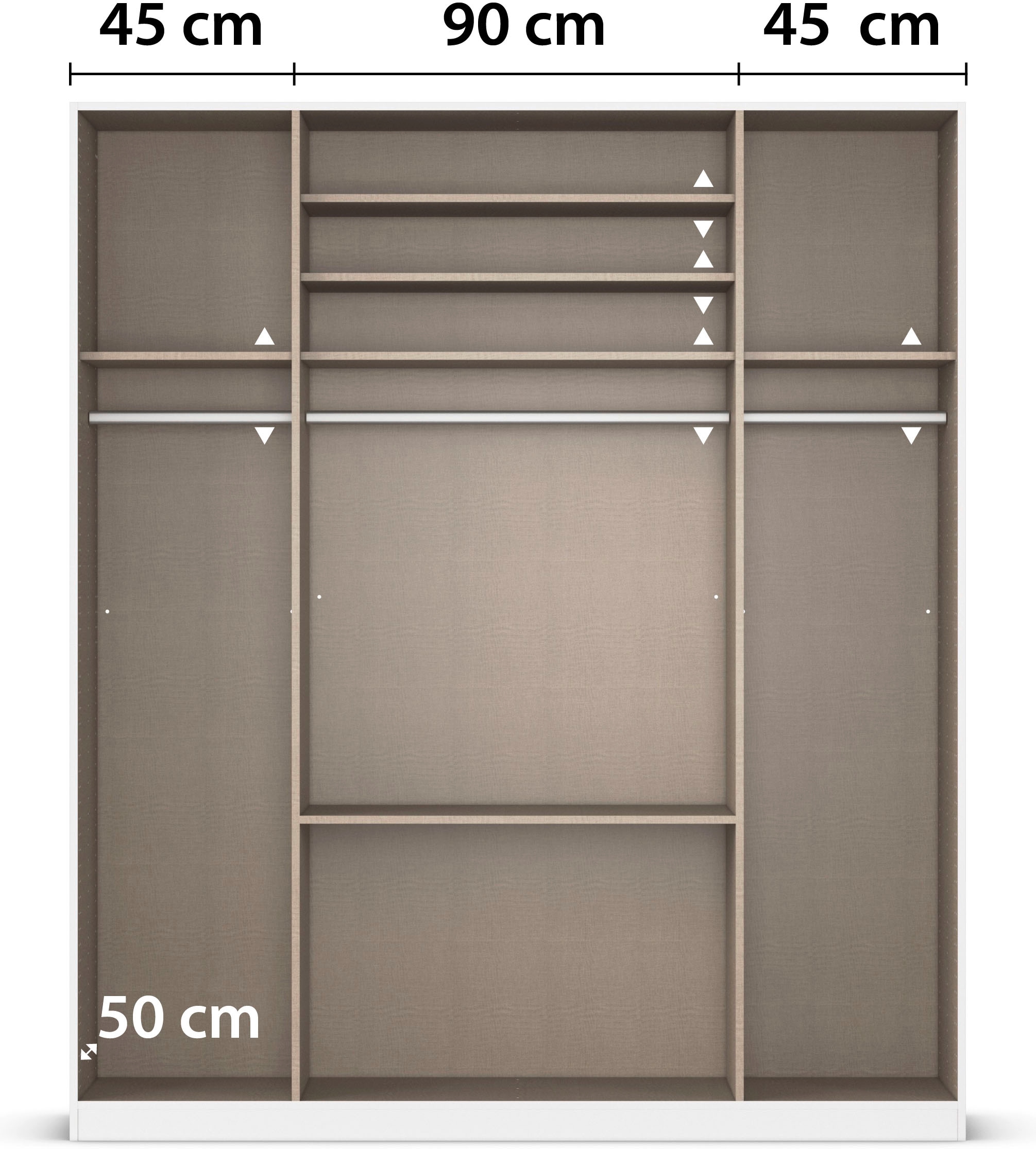 rauch Drehtürenschrank »Kleiderschrank Kleiderschränke Schrank Garderobe AGORDO mit Glasfront«, mit Außenschubkästen, in 6 Breiten und 2 Höhen MADE IN GERMANY