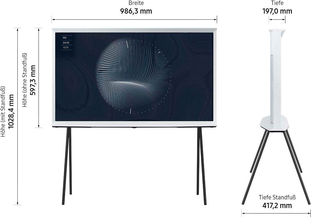 Samsung LED Lifestyle Fernseher »GQ43LS01BAU«, Smart-TV, Quantum HDR,Bestes Upscaling dank Quantum Prozessor 4k,Mattes Display
