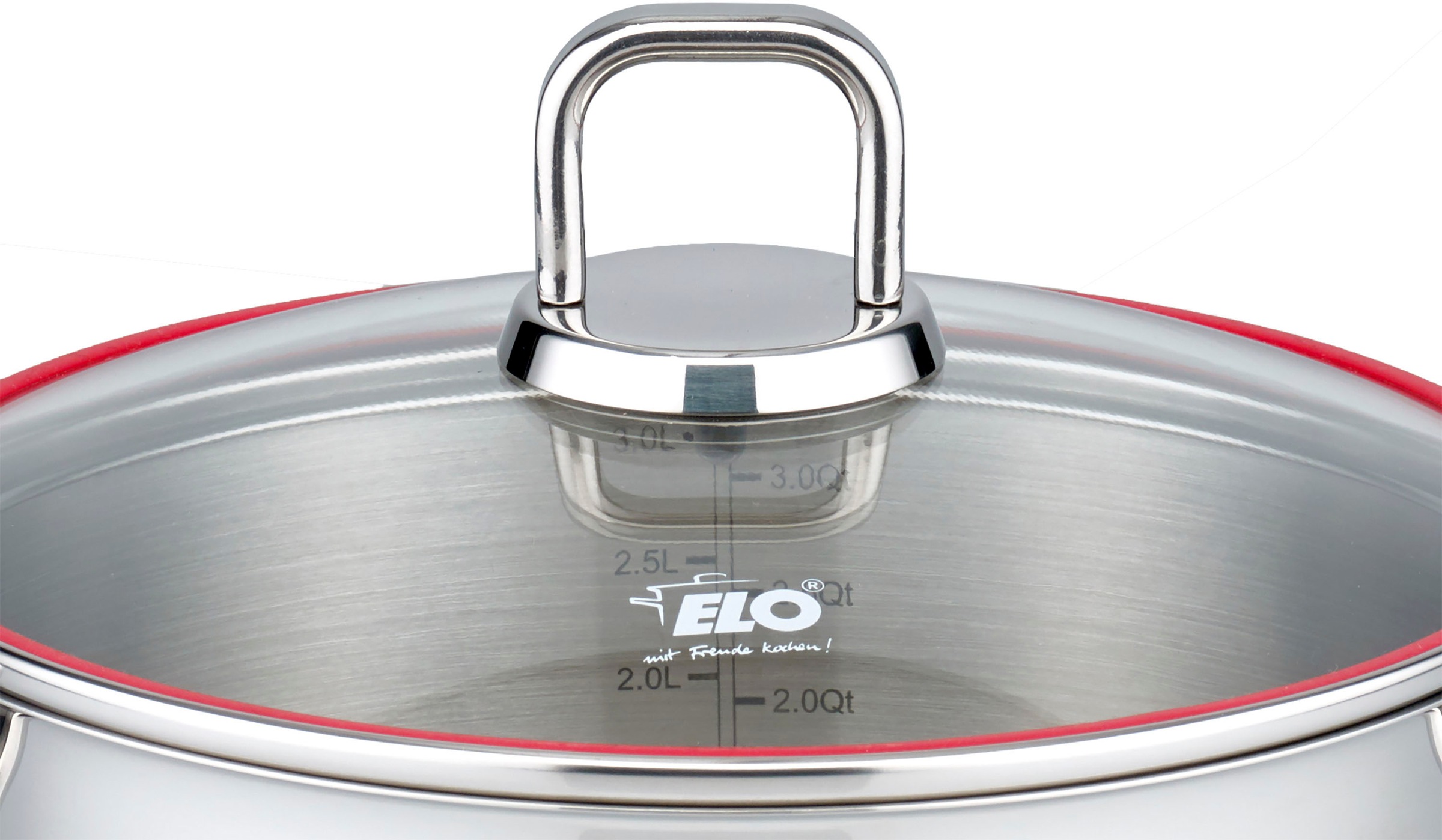 Elo Topf-Set »Excellent« Set, Bratentopf Ø 20 cm, je 1 Fleischtopf Ø 16/20/24 cm, Kasserolle Ø 16 cm, 6 Stk. tlg. Edelstahl 18/10