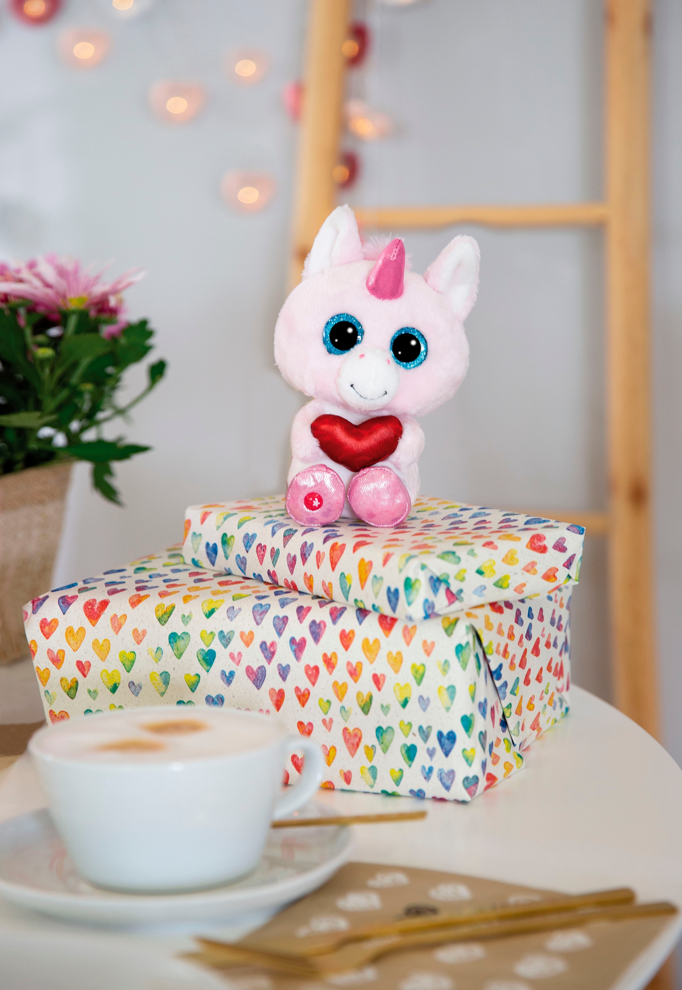 Nici Kuscheltier »Glubschis, Einhorn Wubbi Wub, 15 cm schlenkernd«