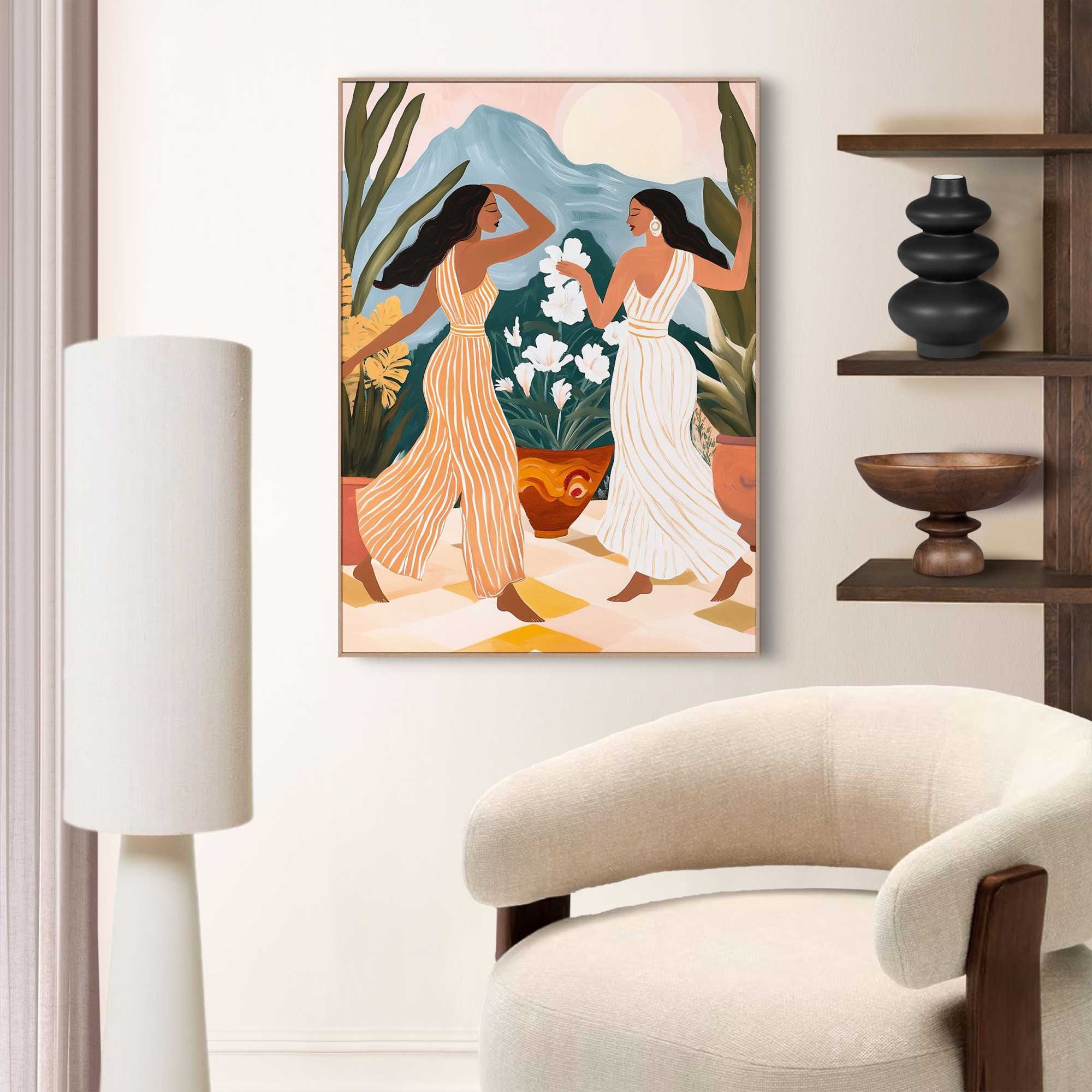 Reinders! Poster »Tanzende Damen« Hobbyraum - Mehrfarbig - MDF - Frauen - 50x70 cm