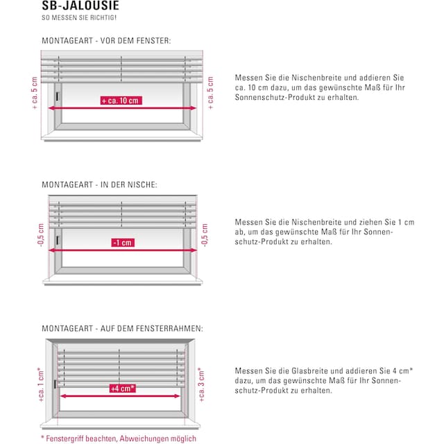 Garantie Jalousie mm«, kaufen St.), 3 »Aluminium-Jalousie 25 (1 | mit passend online Jalousiebänder farblich XXL Jahren GARDINIA
