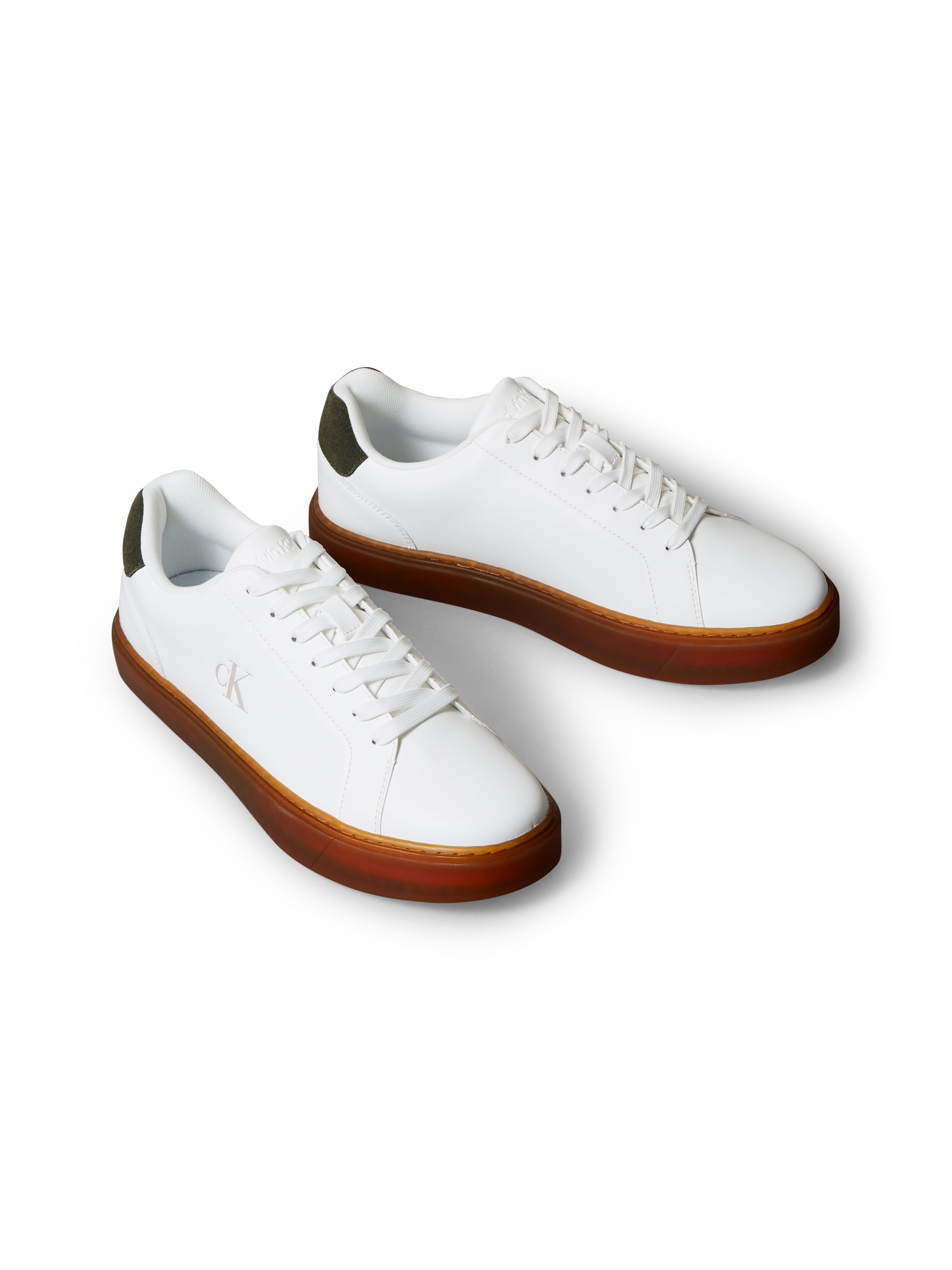 Calvin Klein Jeans Sneaker »CLASSIC CUPSOLE LACEUP LTH«  Schnürschuh, Freizeitschuh mit Fersenbesatz und seitlichem CK-Logo