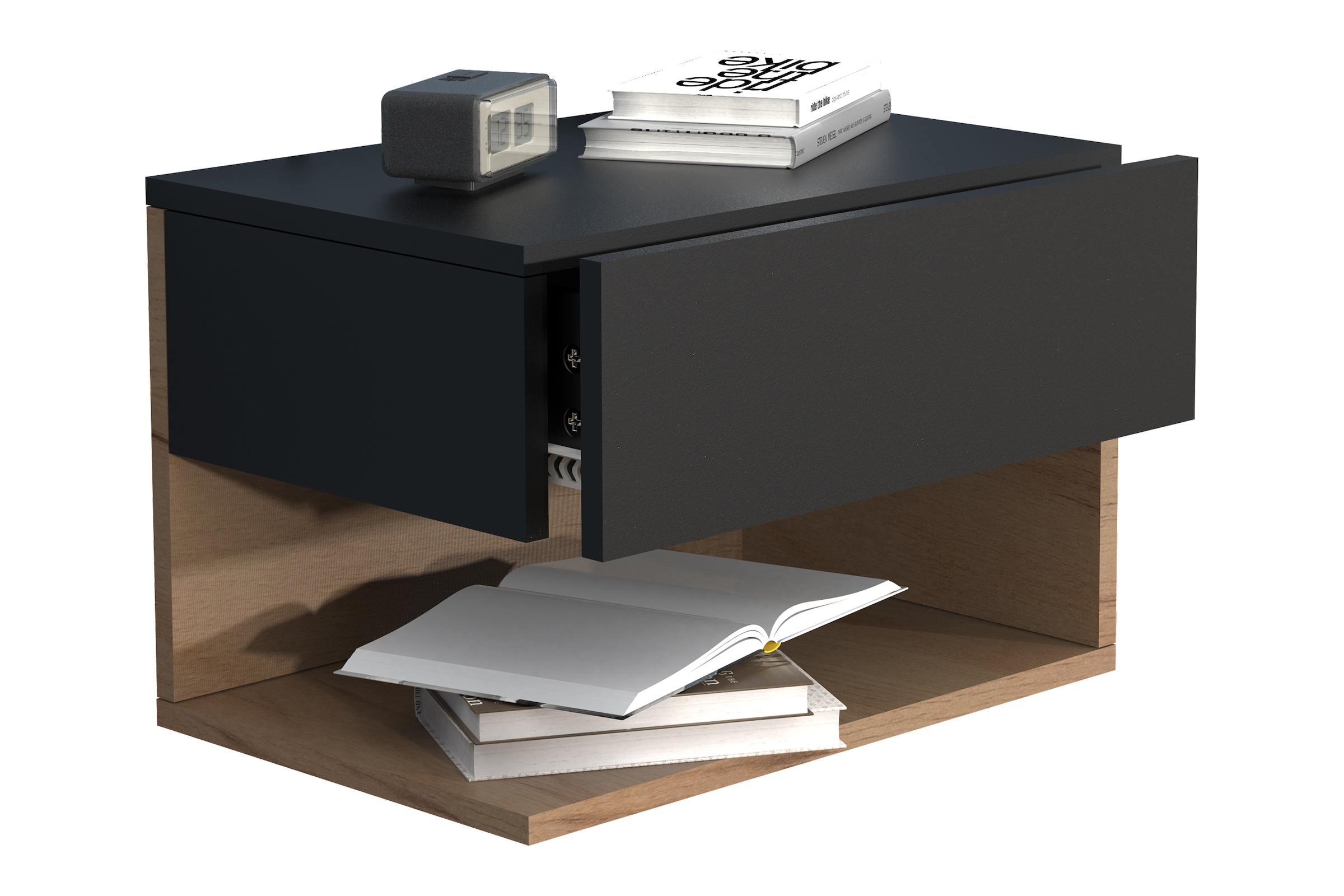 VCM Nachttisch »Wandschublade Wand Hänge Nachttisch Usal XL 45cm«