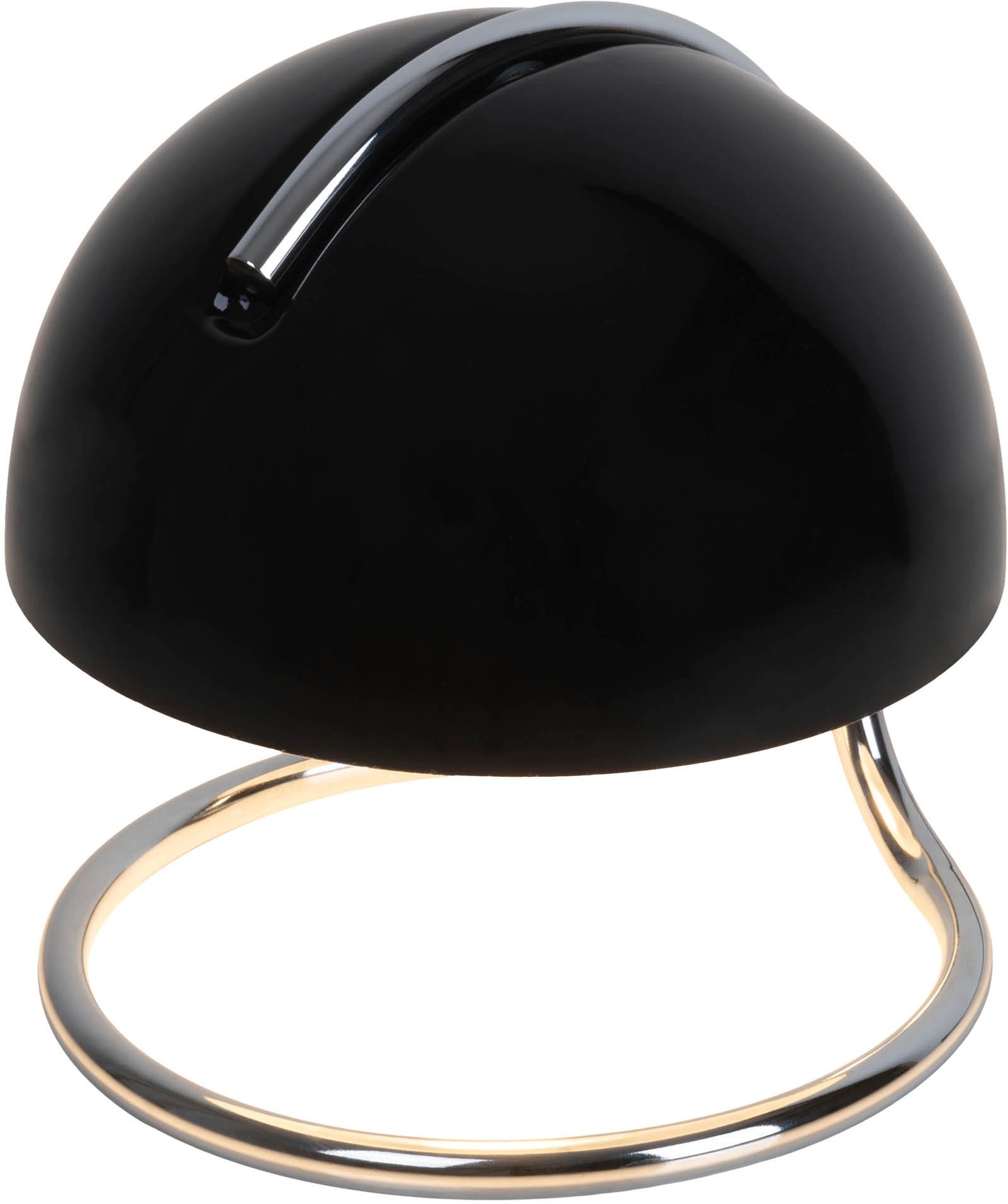 näve Tischleuchte »Burano« E27 1 Stk. halbkugelförmiger Glasschirm, 1x E27, Zuleitung schwarz 150cm