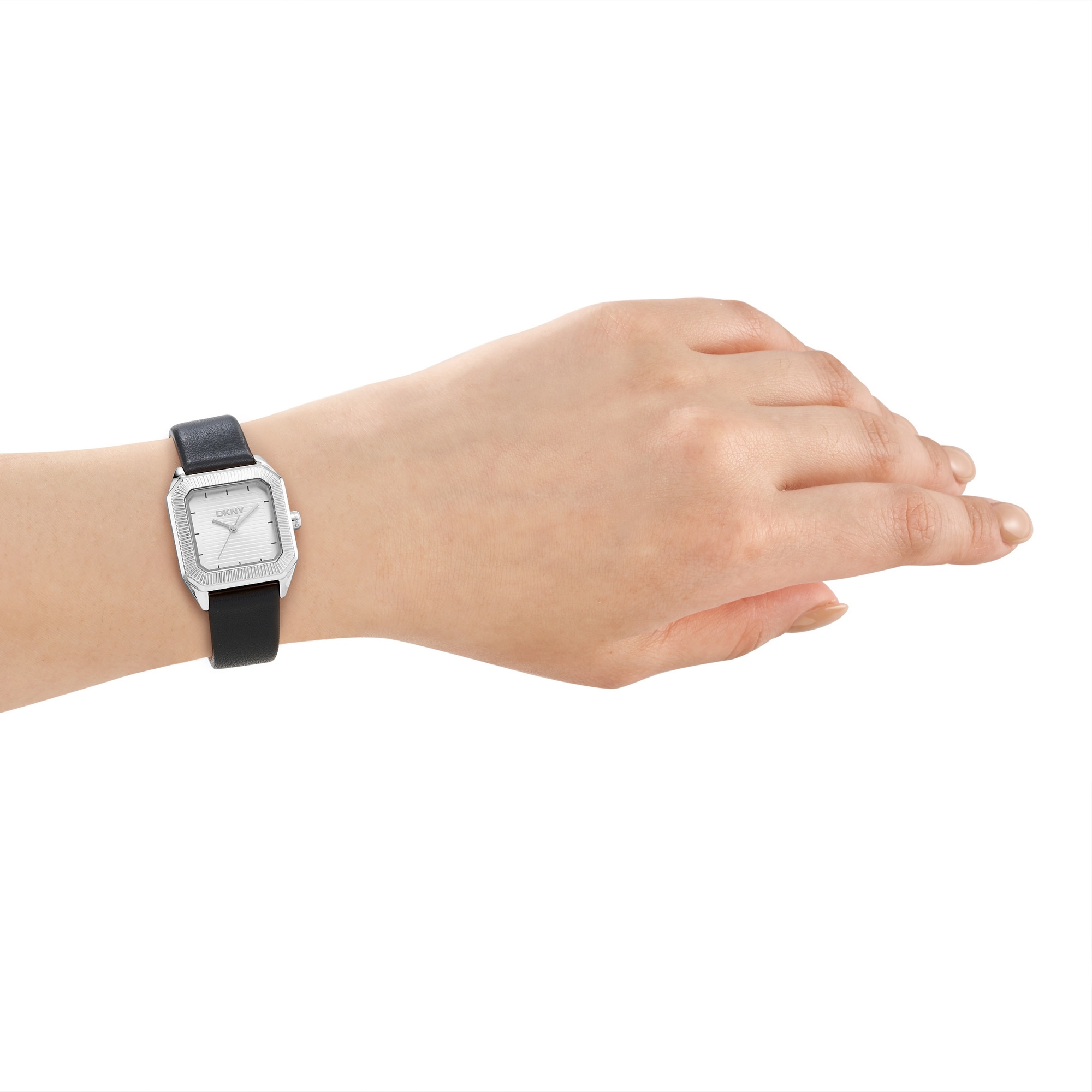 DKNY Quarzuhr »Signature Watch« Armbanduhr, Damenuhr, Lederarmband, analog