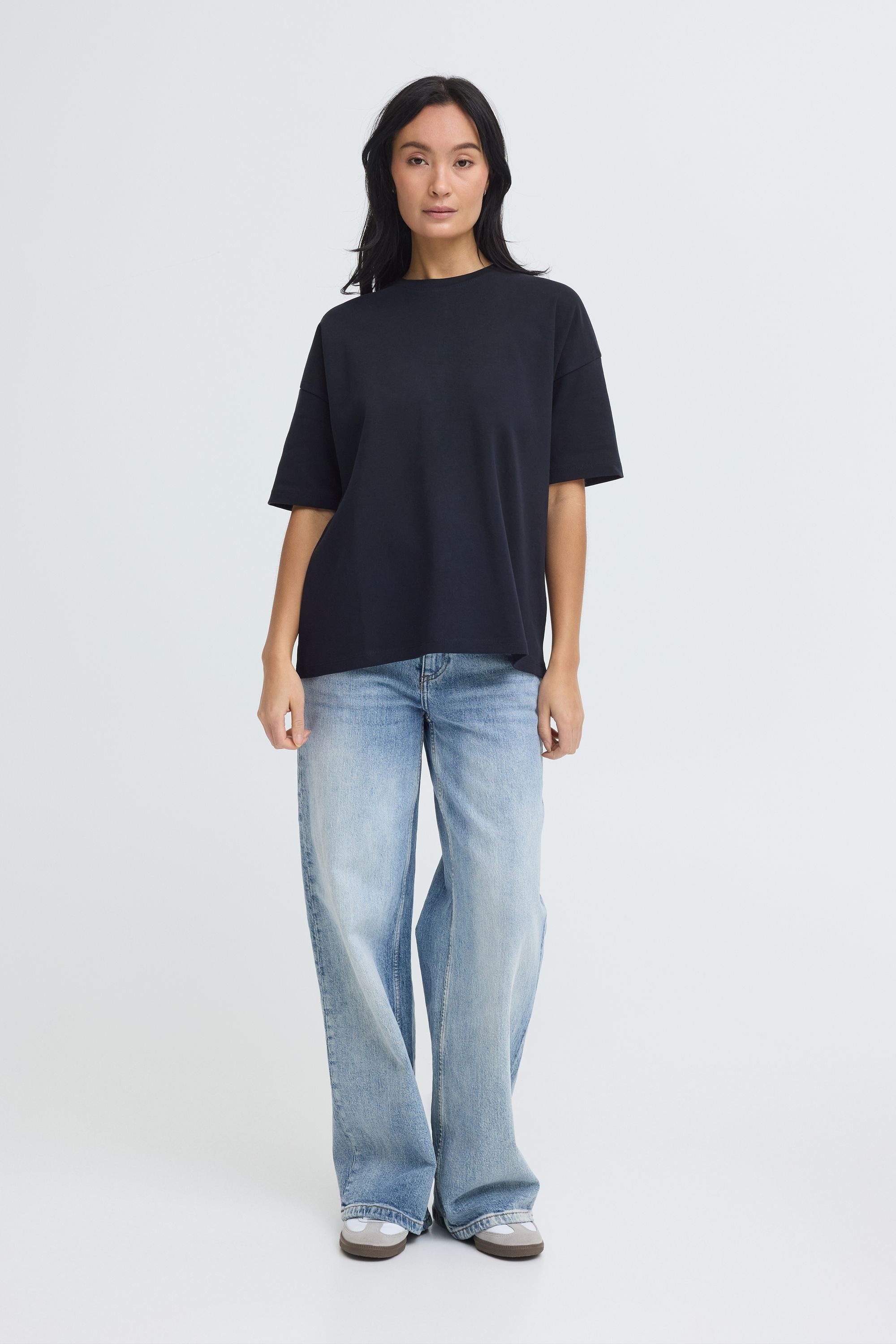 OXMO Rundhalsshirt »Rundhalsshirt OXNSandy Boxy«