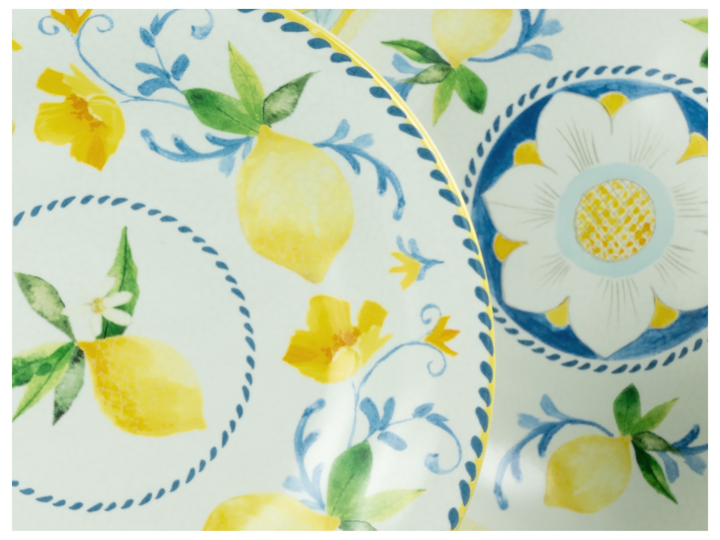 CreaTable Teller-Set »Lemona, Teller Set 12-tlg« Handgemalte italienische Keramik