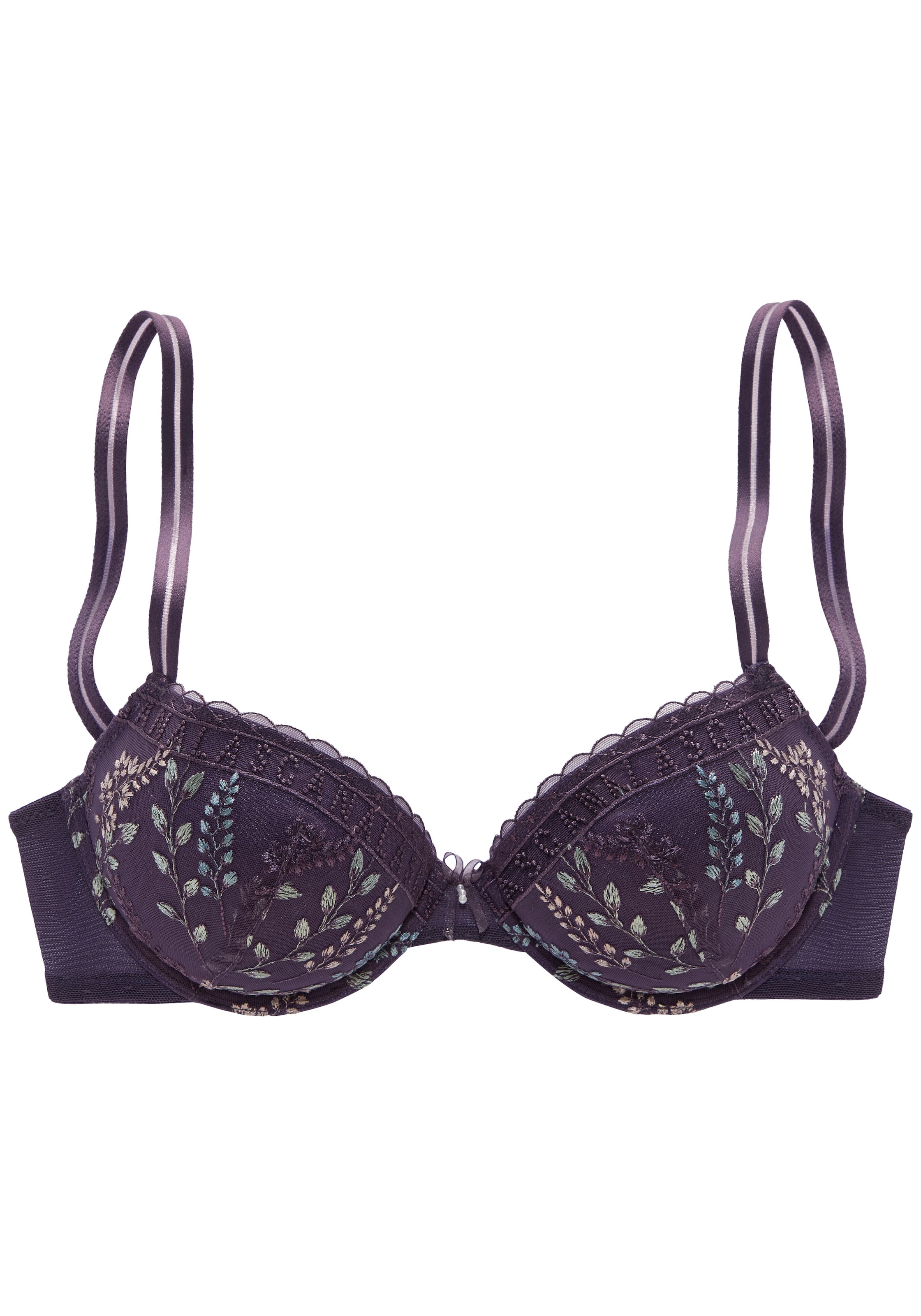 LASCANA Push-up-BH »Mirabel«, mit zarter, blumiger Stickereispitze, sexy Dessous