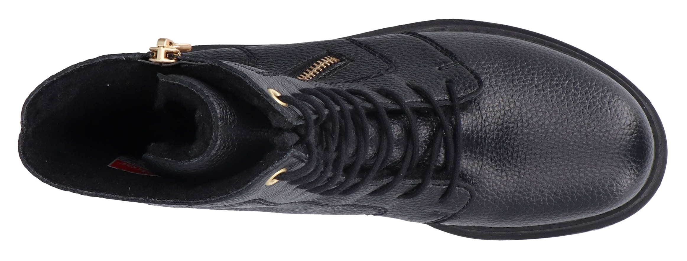 Rieker Winterstiefelette  Schnürboots, Schnürstiefelette, Blockabsatz, mit markanter Profilsohle