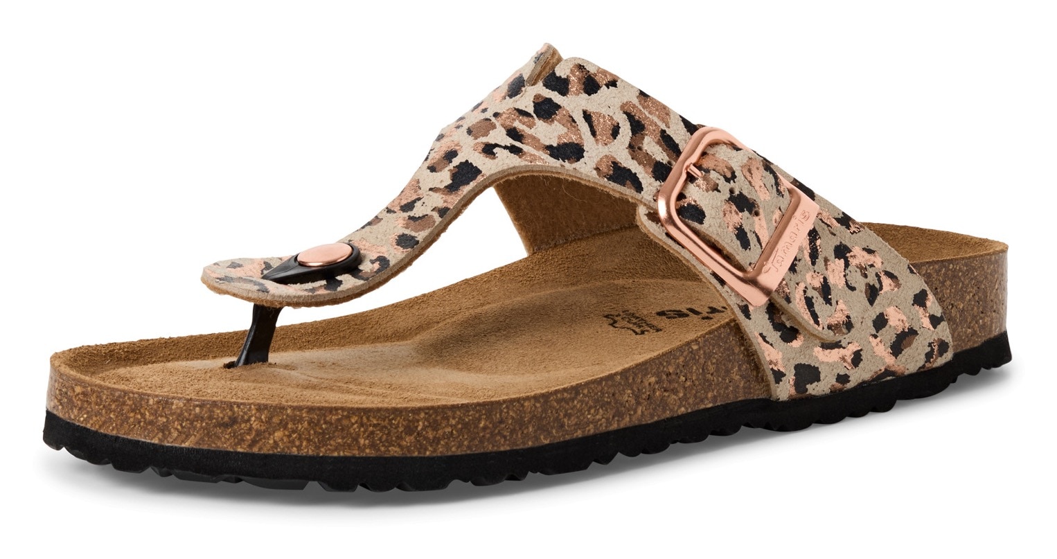 Tamaris Zehentrenner »CORRA«, Sommerschuh, Schlappen mit angenehmen Zehensteg