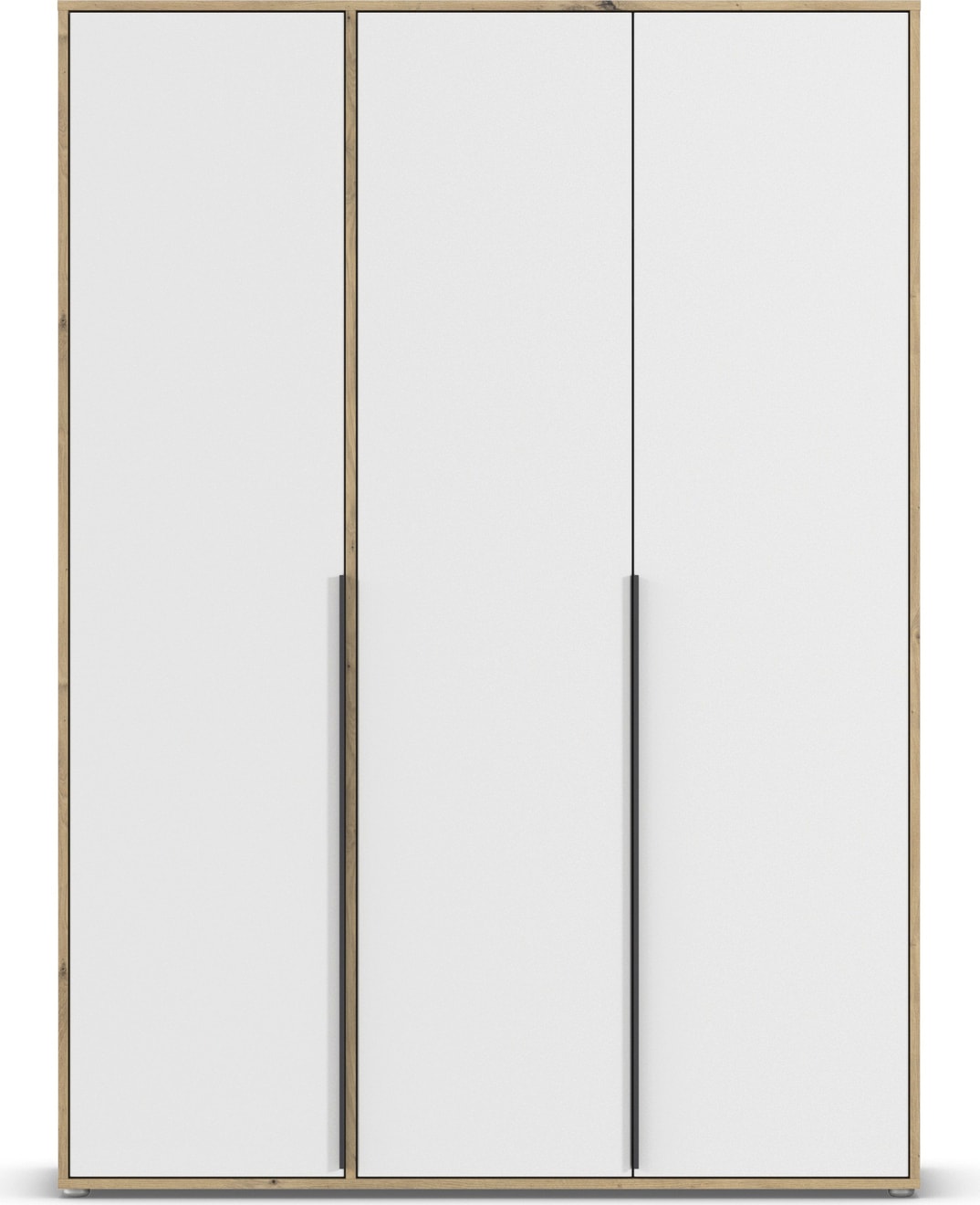 rauch Drehtürenschrank »Kleiderschrank Schrank Garderobe Wäscheschrank NAGATA viel Stauraum« in 3 verschiedenen Ausstattungen BASIC/CLASSIC/PREMIUM,  mit modernen Stangengriffen in Graumetallic TOPSELLER MADE IN GERMANY