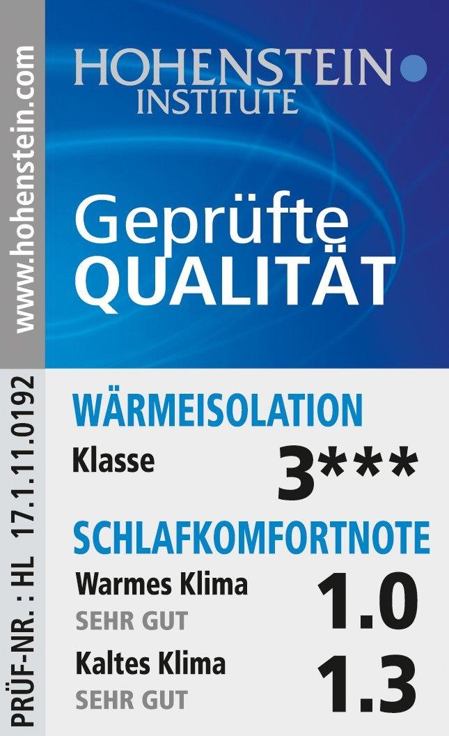 Haeussling Einziehdecke »Kristall Edition«, normal, Füllung weiße neue Daunen und Federn, Klasse I, (60% Daunen, 40% Federn), Bezug feine Einschütte, 100% Baumwolle, (1 St.)