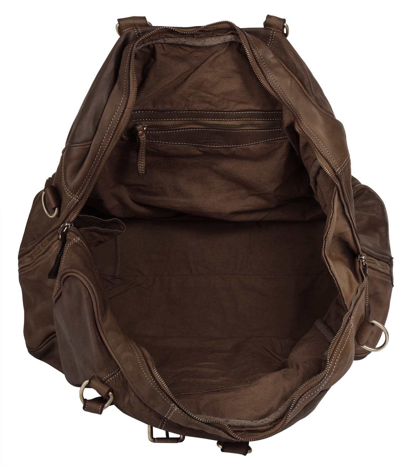 forty° Reisetasche, echt Leder, Made in Italy