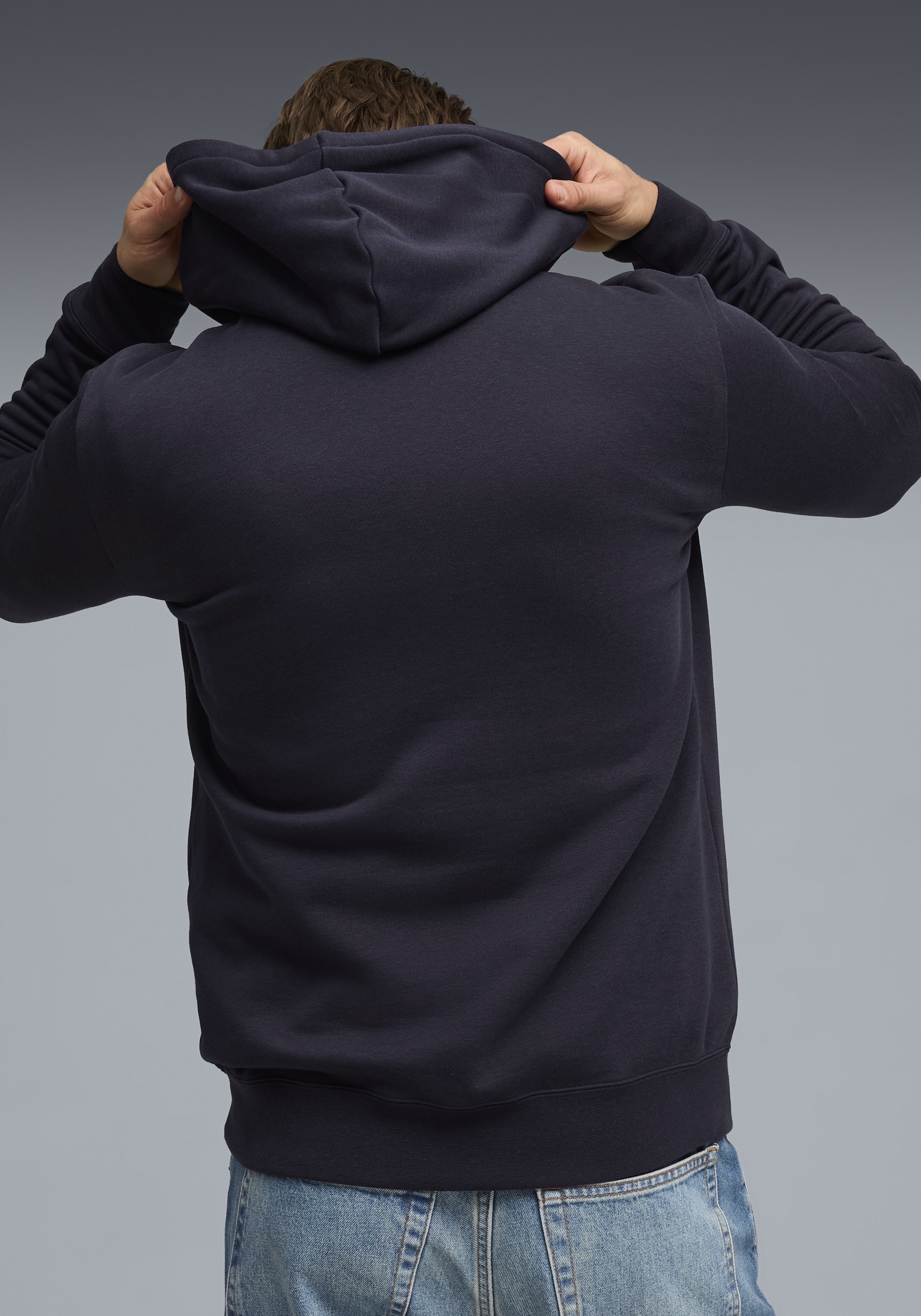 PUMA Kapuzensweatshirt »ESS 2 COLOR SMALL NO 1 LOGO HOODIE FL«, mit verstellbarer Kapuze, mit gerippten Bündchen und Saum
