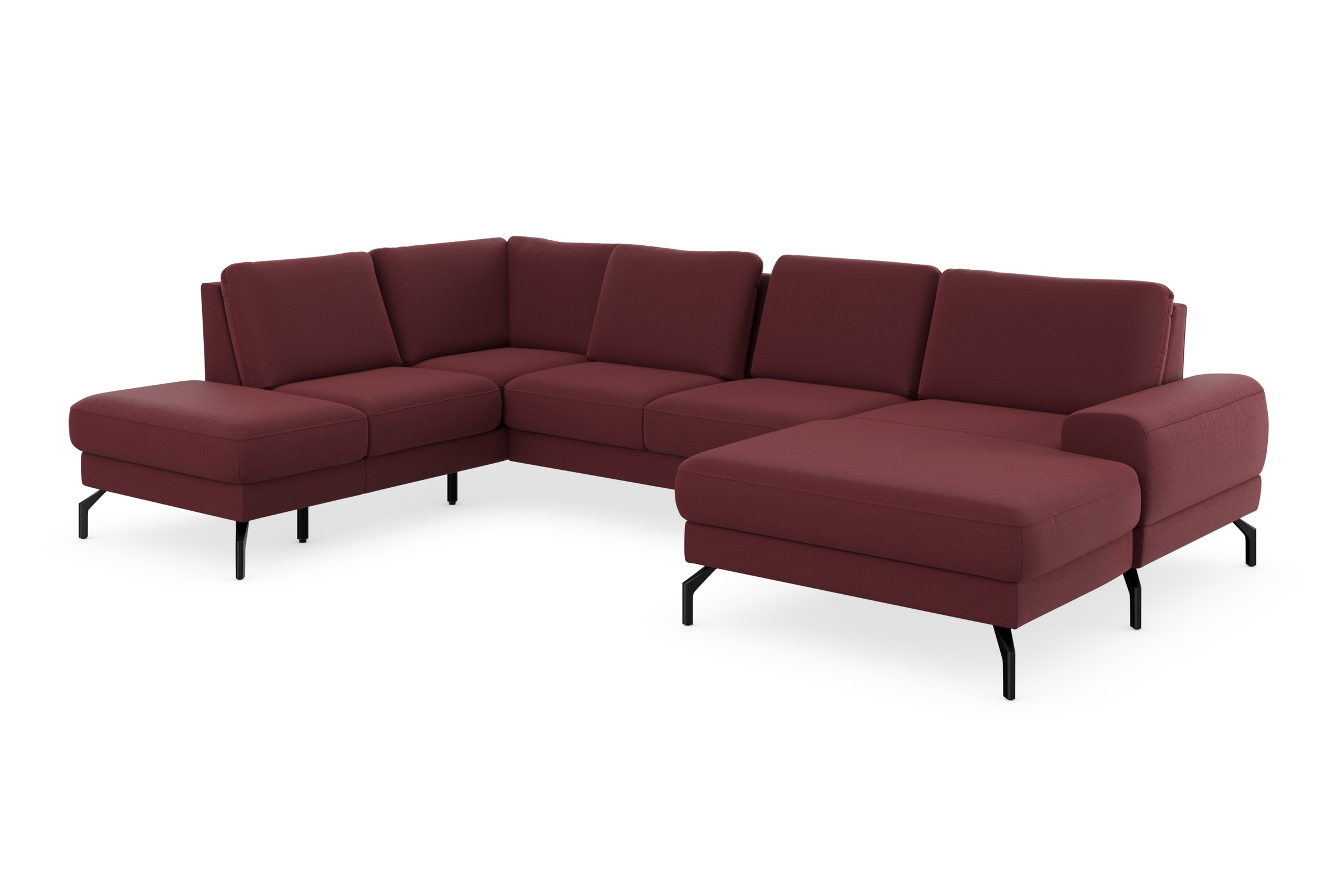 sit&more Wohnlandschaft »Cinturo U-Form«, inklusive Sitztiefenverstellung und Federkern, Sitzhöhe 48 cm