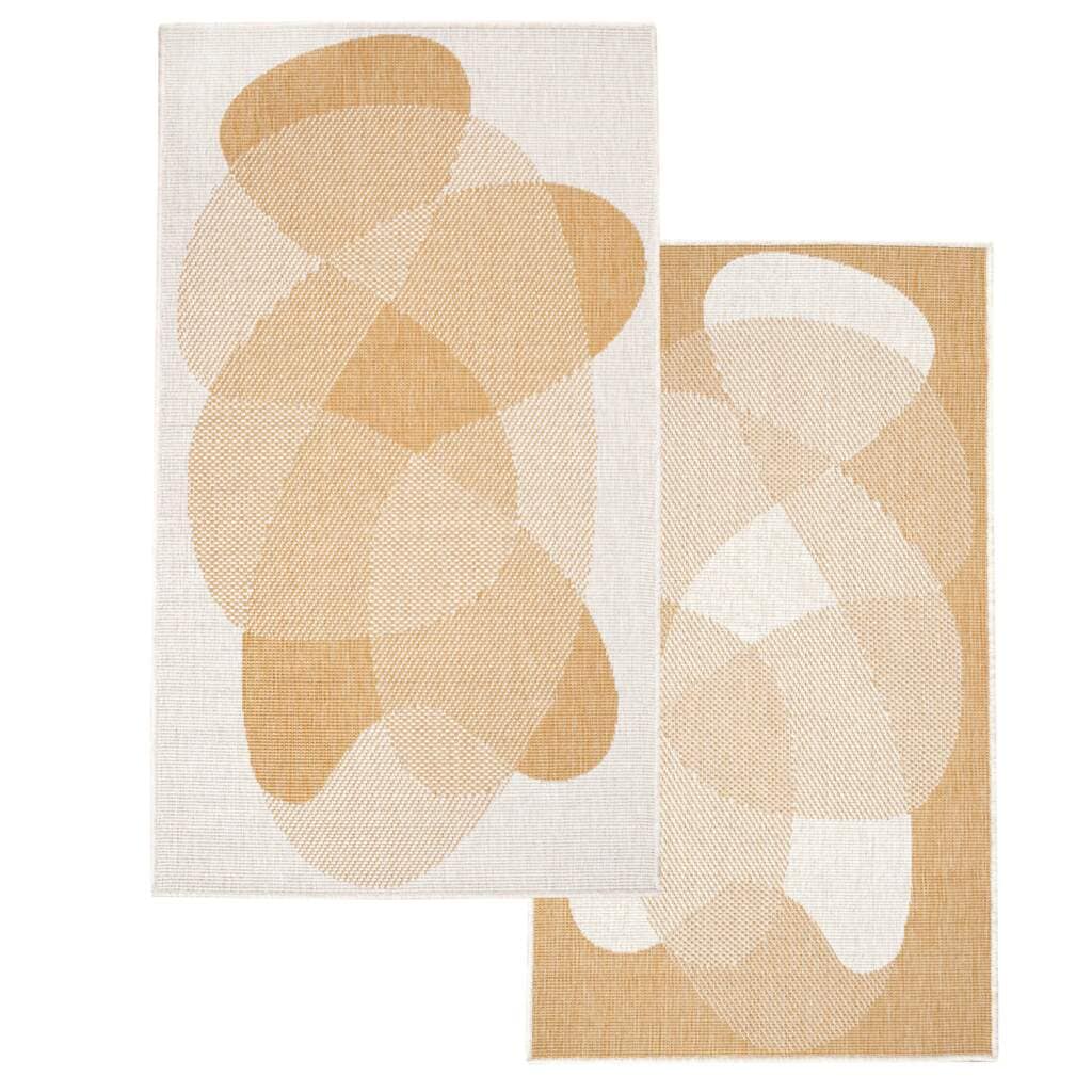 Carpet City Outdoorteppich »DUO RUG 5835« rechteckig 5 mm Höhe Wendeteppich Wetterfest In- & Outdoor, Balkon, Terrasse, Wohnzimmer