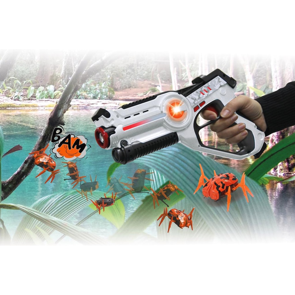 Jamara Laserpistole »Impulse Laser Bug Hunt Set weiß/orange«, (2 tlg.)