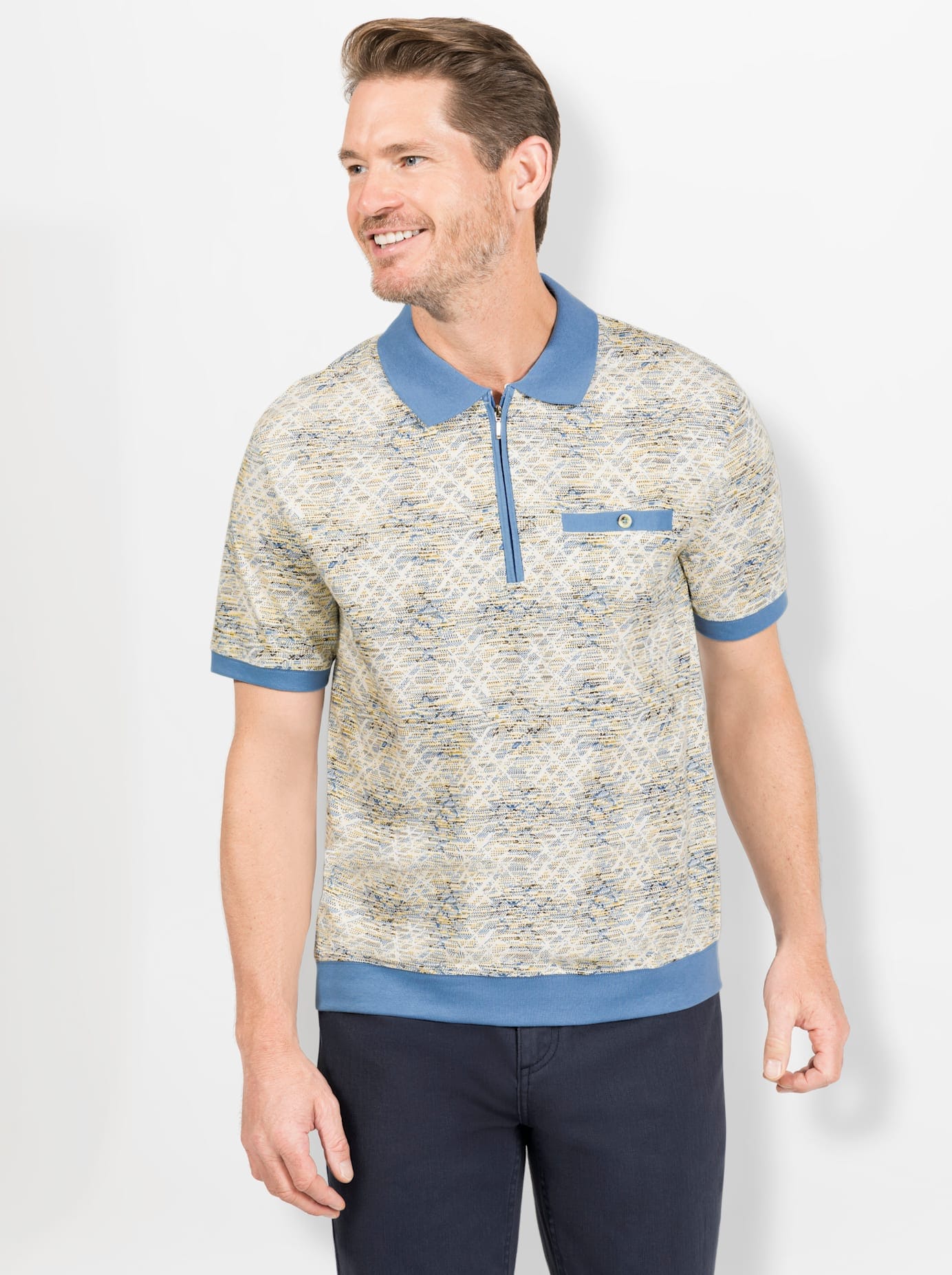 Marco Donati Poloshirt »Kurzarm-Poloshirt«, (1 tlg.)